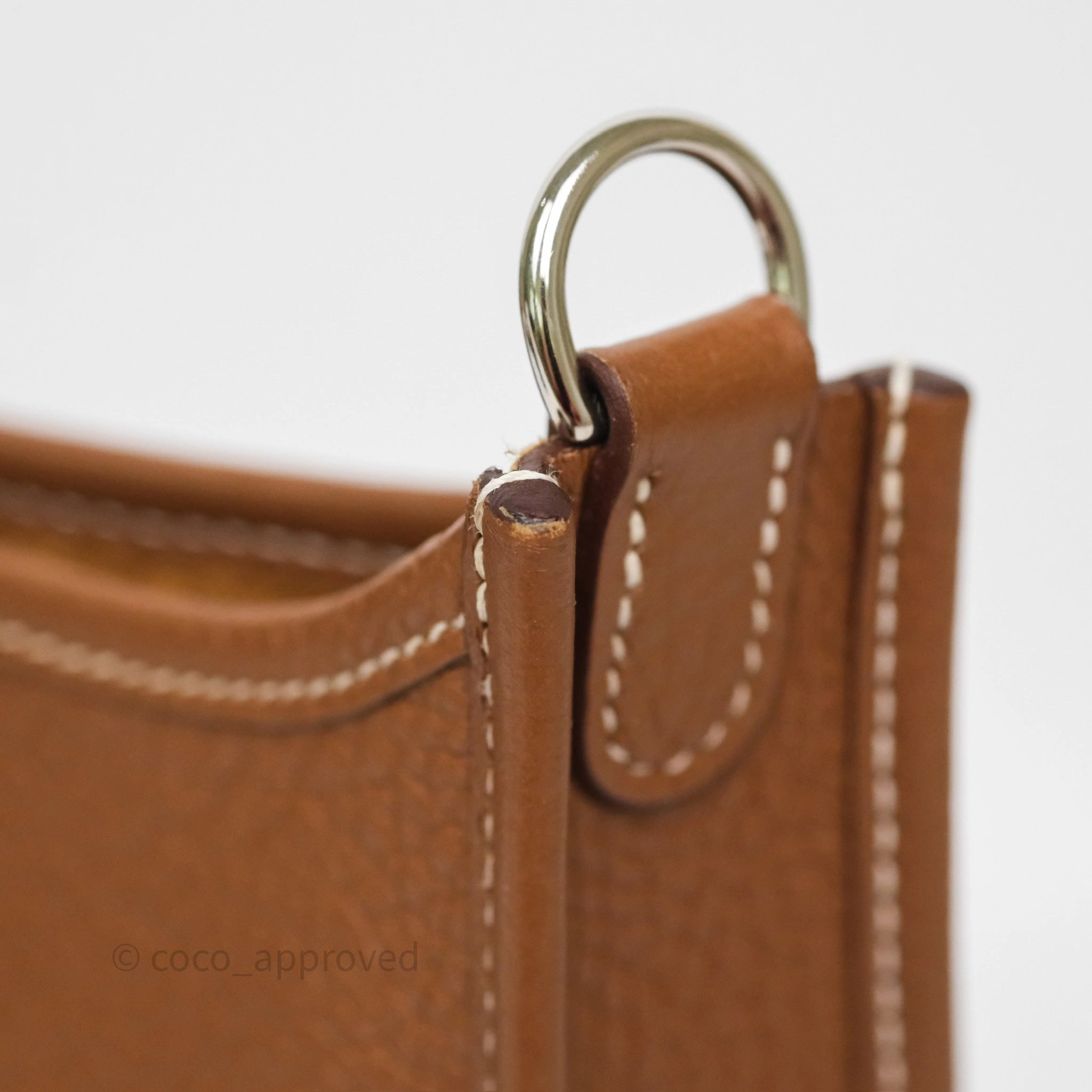 Herms Mini Evelyne 16 Amazone Gold 37 Clemence Palladium Hardware