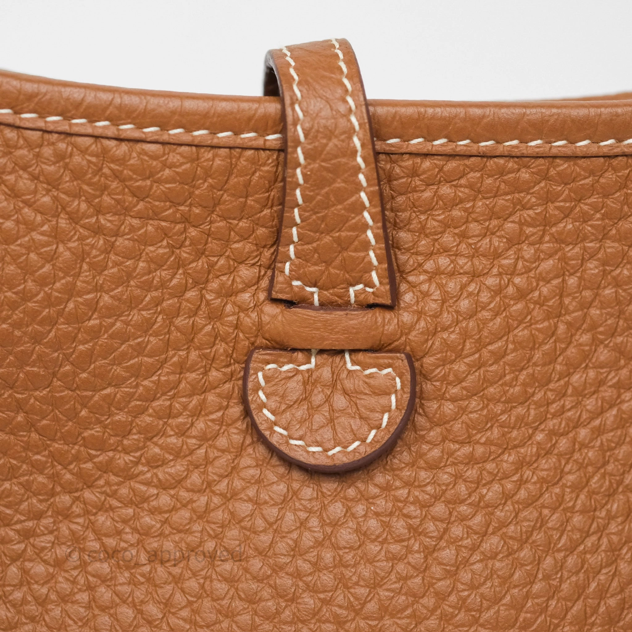 Herms Mini Evelyne 16 Amazone Gold 37 Clemence Palladium Hardware