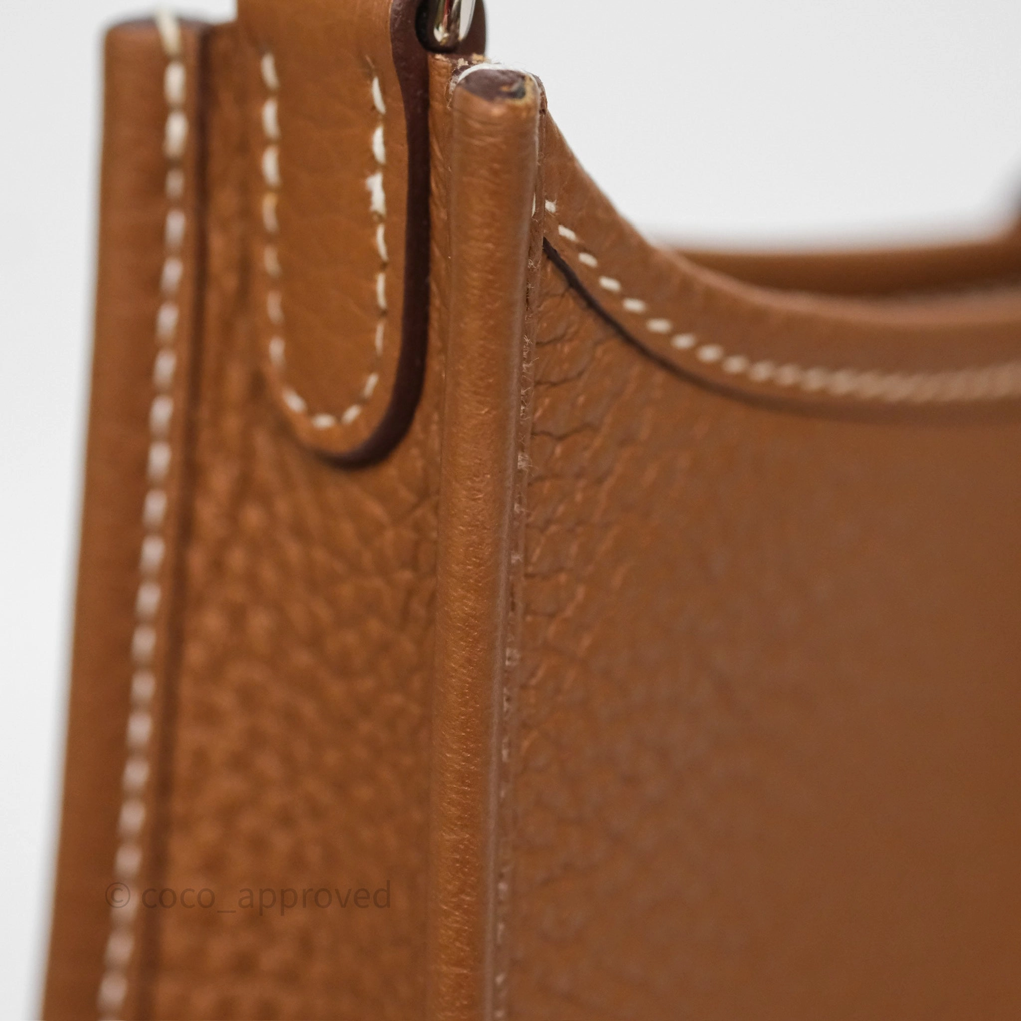 Herms Mini Evelyne 16 Amazone Gold 37 Clemence Palladium Hardware