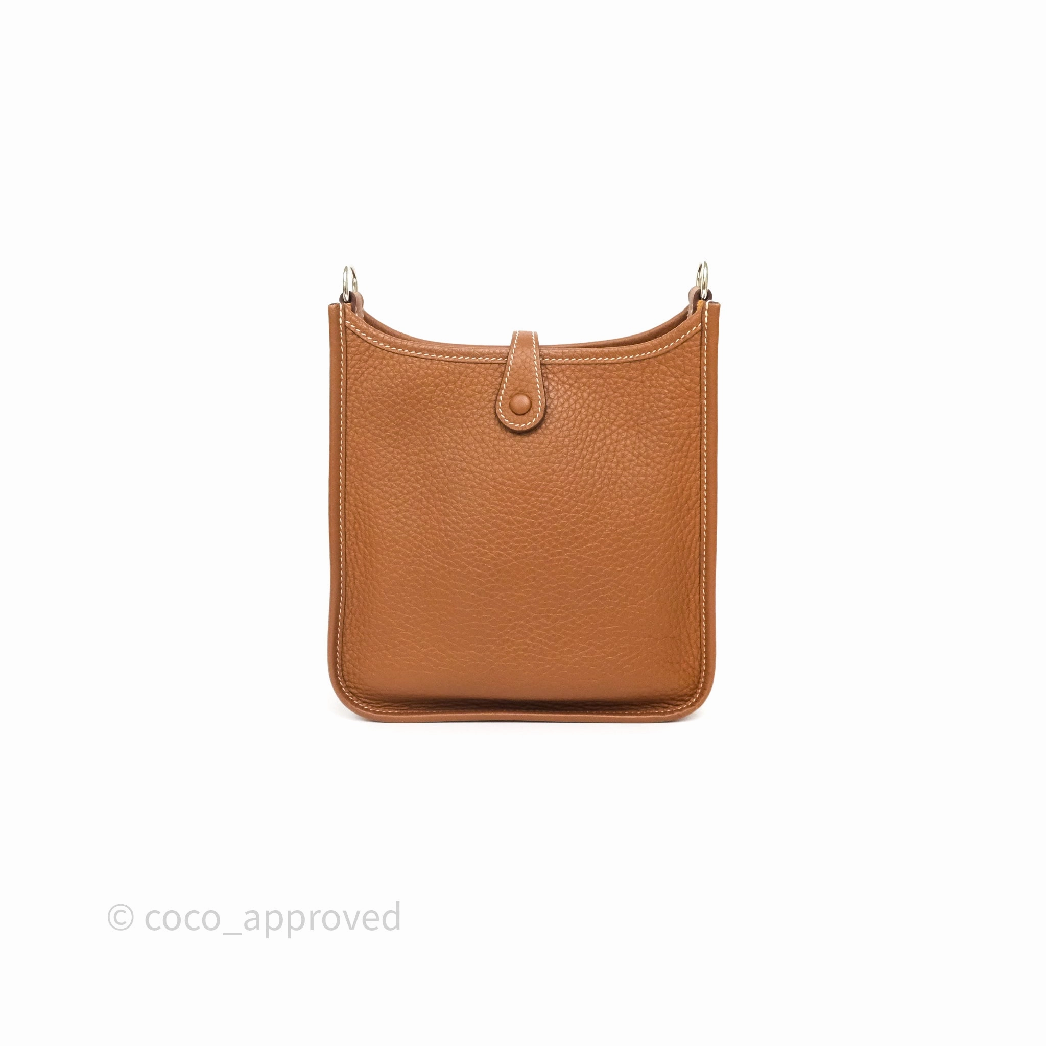 Herms Mini Evelyne 16 Amazone Gold 37 Clemence Palladium Hardware