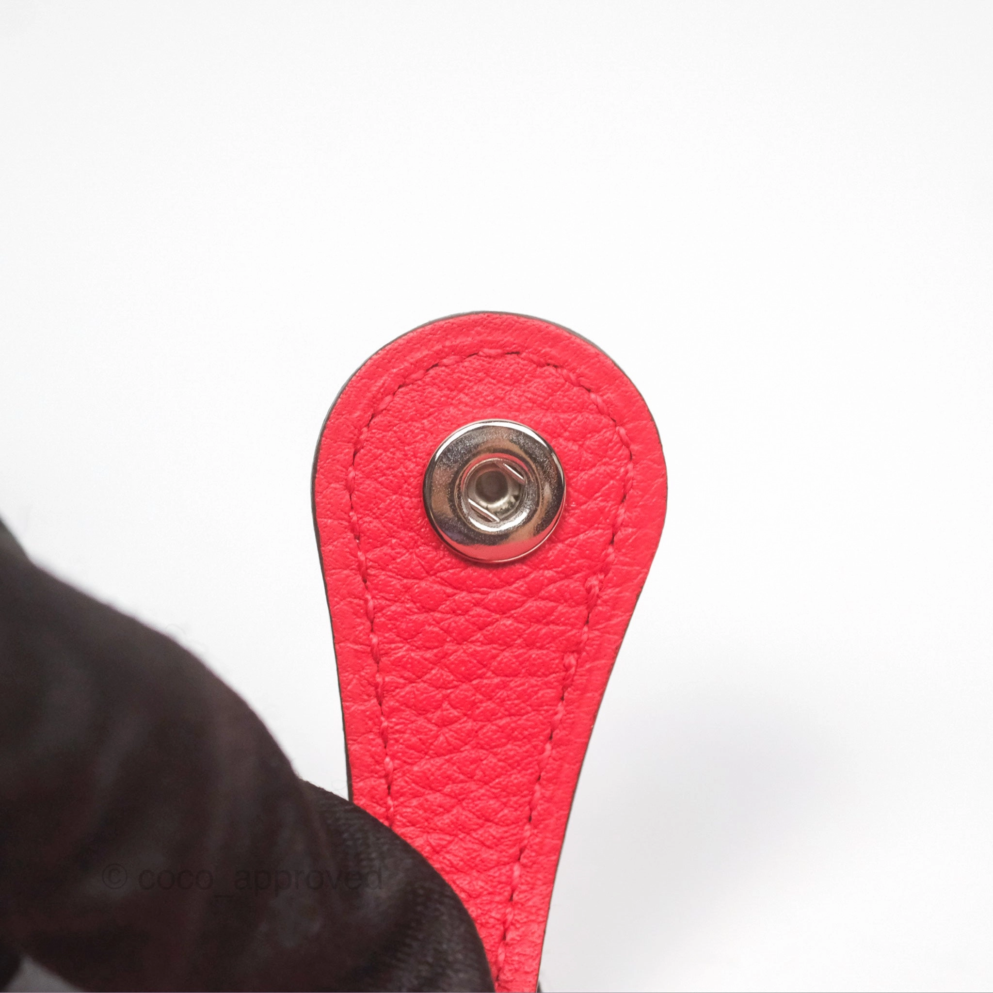 Herms Mini Evelyne 16 Amazone Rouge de Coeur TM Palladium Hardware