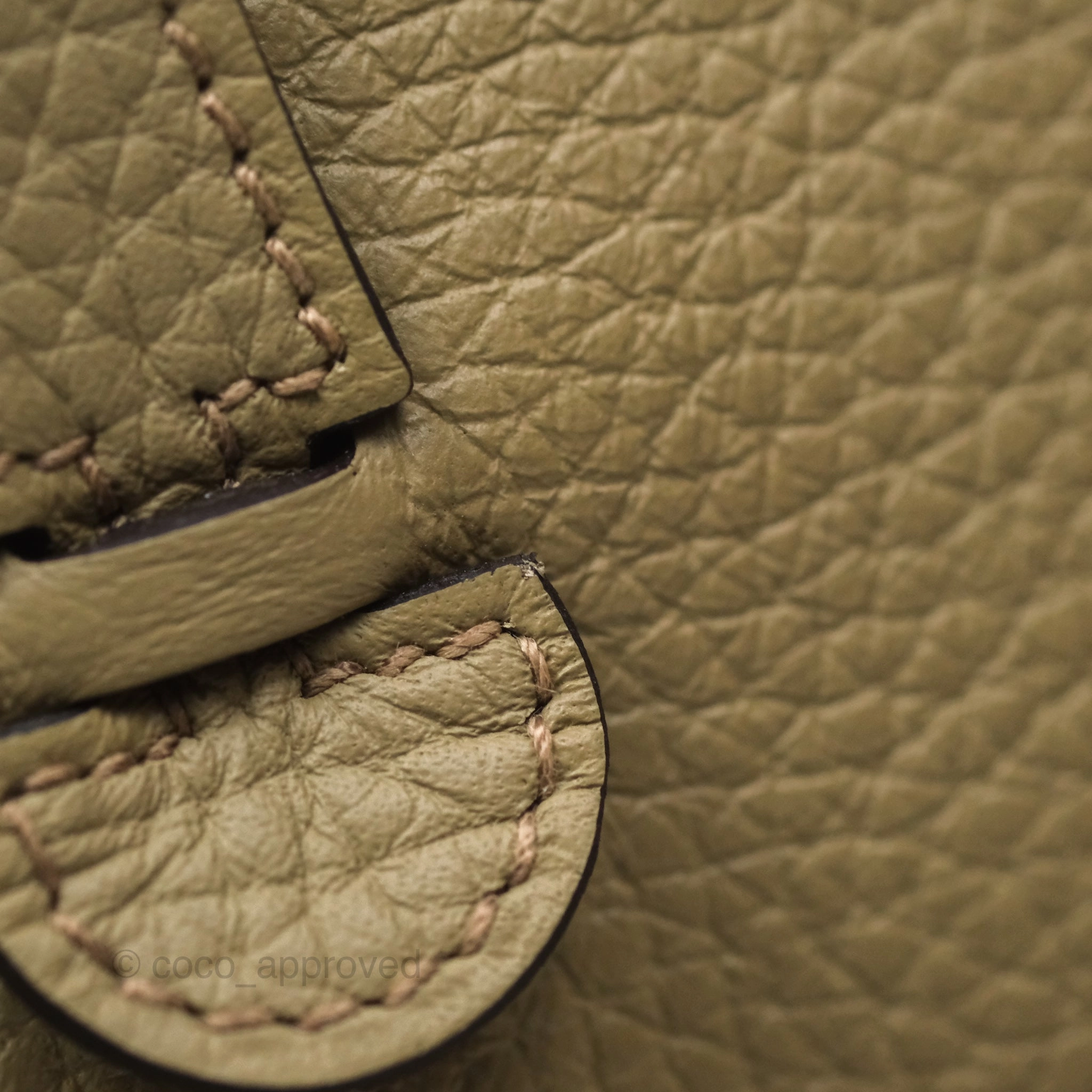 Herms Mini Evelyne 16 Beige Marfa 8Q Clemence Palladium Hardware