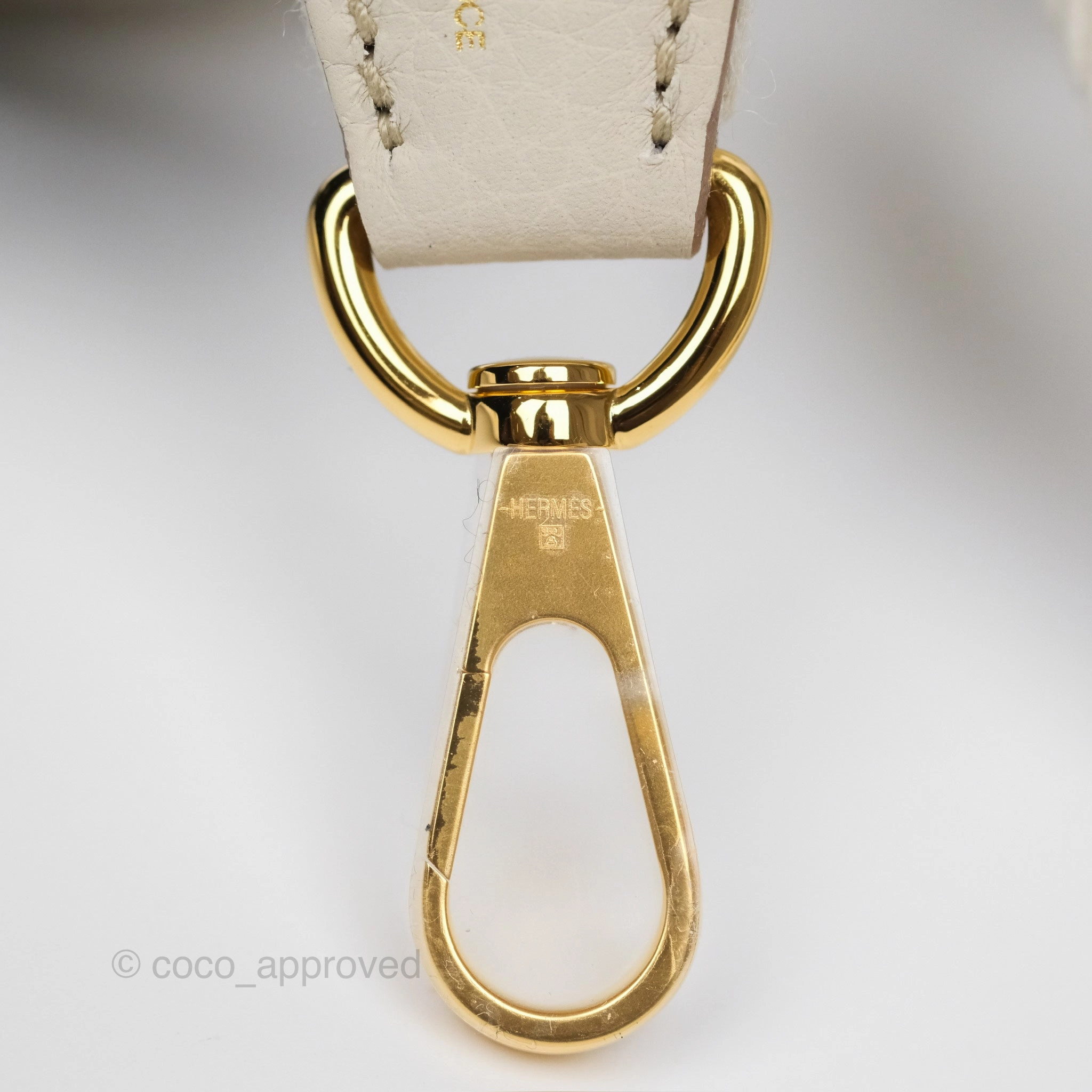 Herms Mini Evelyne 16 Beton 8L Clemence Gold Hardware