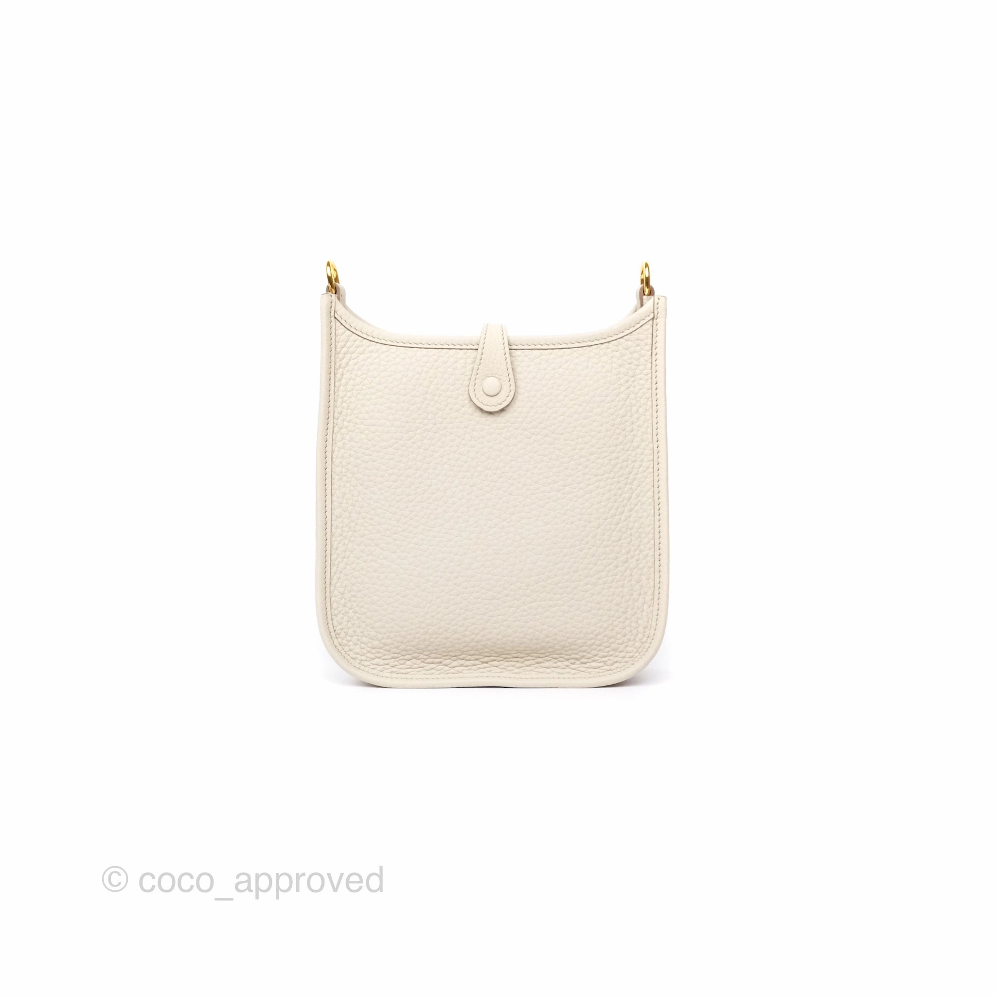 Herms Mini Evelyne 16 Beton 8L Clemence Gold Hardware