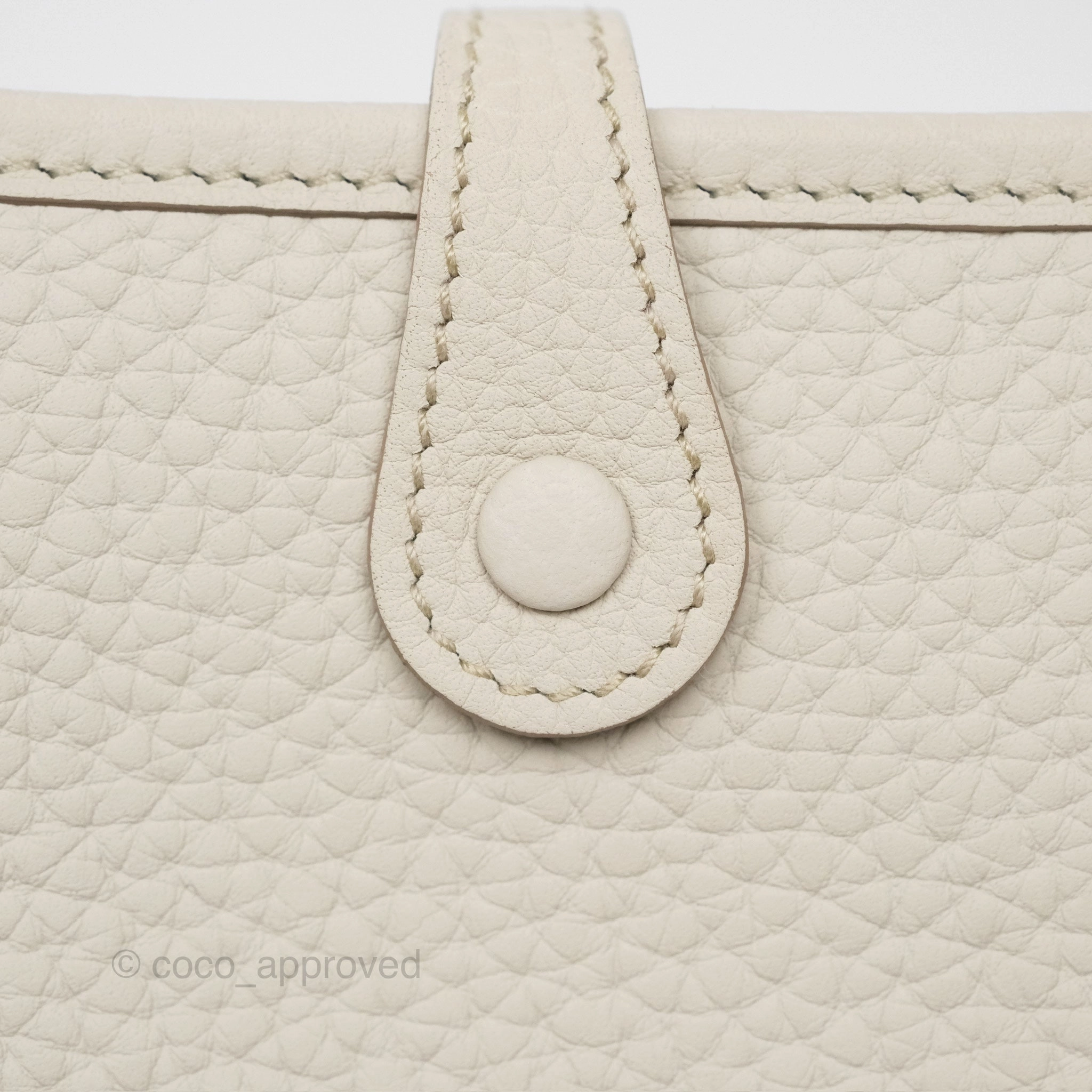 Herms Mini Evelyne 16 Beton 8L Clemence Gold Hardware