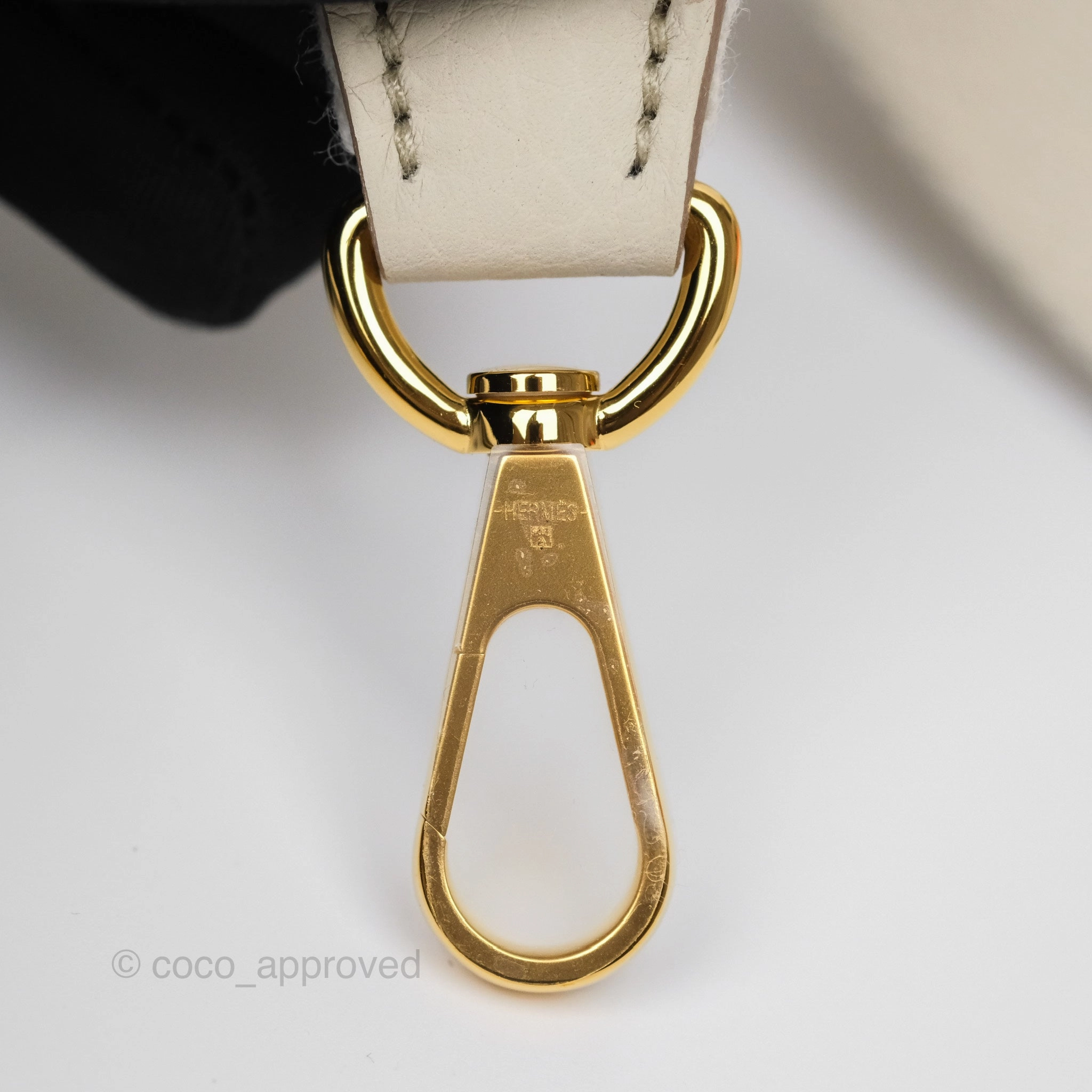 Herms Mini Evelyne 16 Beton 8L Clemence Gold Hardware