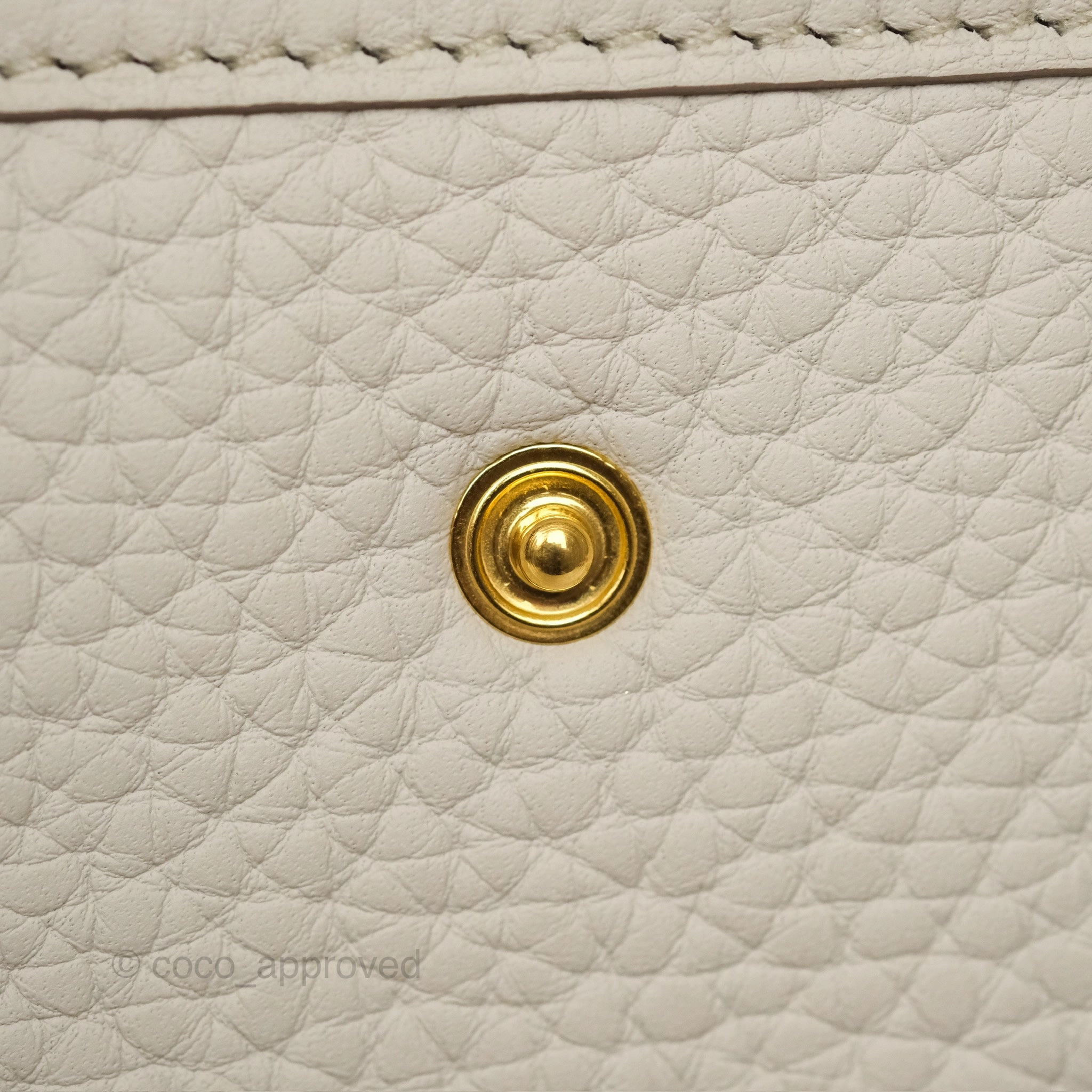 Herms Mini Evelyne 16 Beton 8L Clemence Gold Hardware
