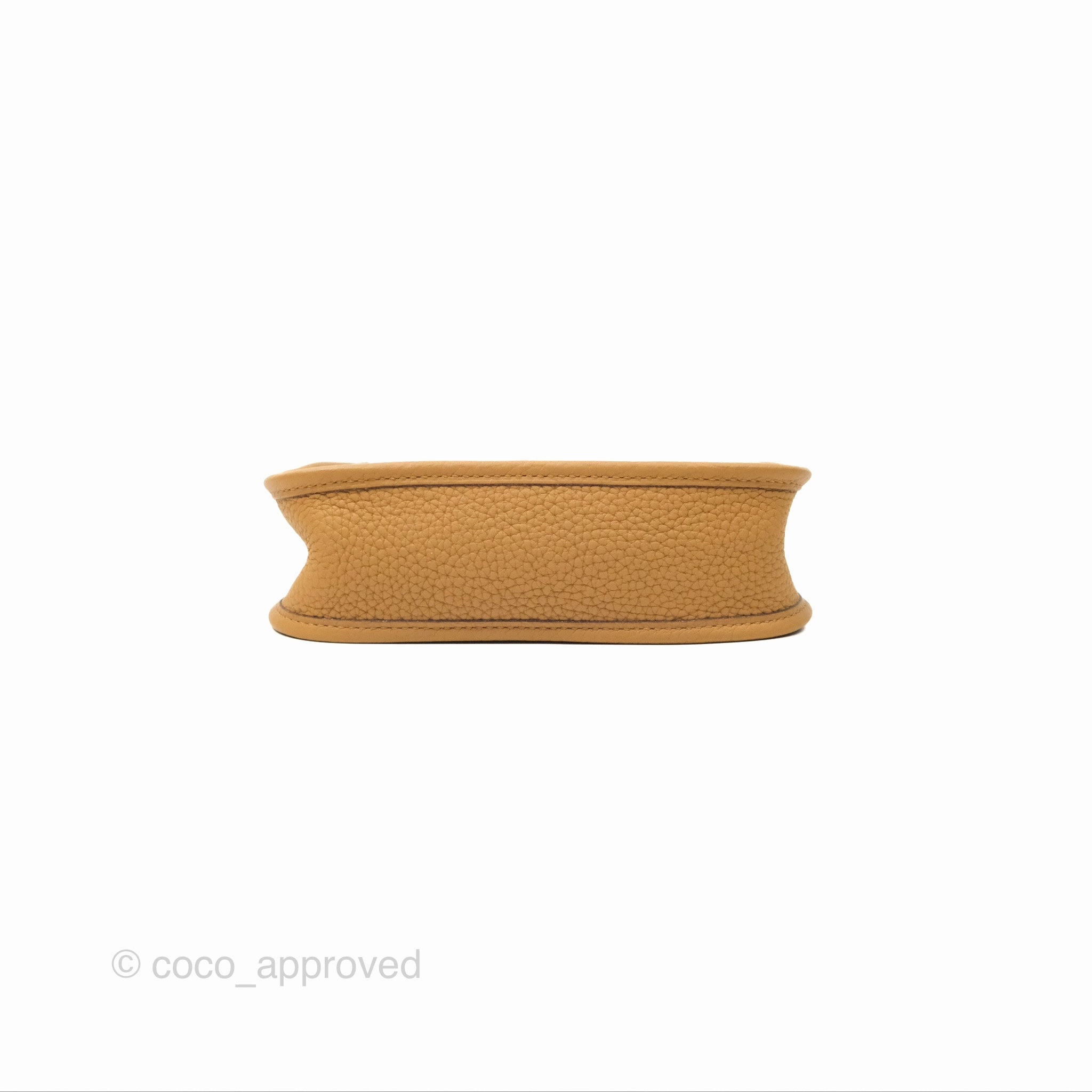 Herms Mini Evelyne 16 Biscuit 48 Camel Clemence Gold Hardware