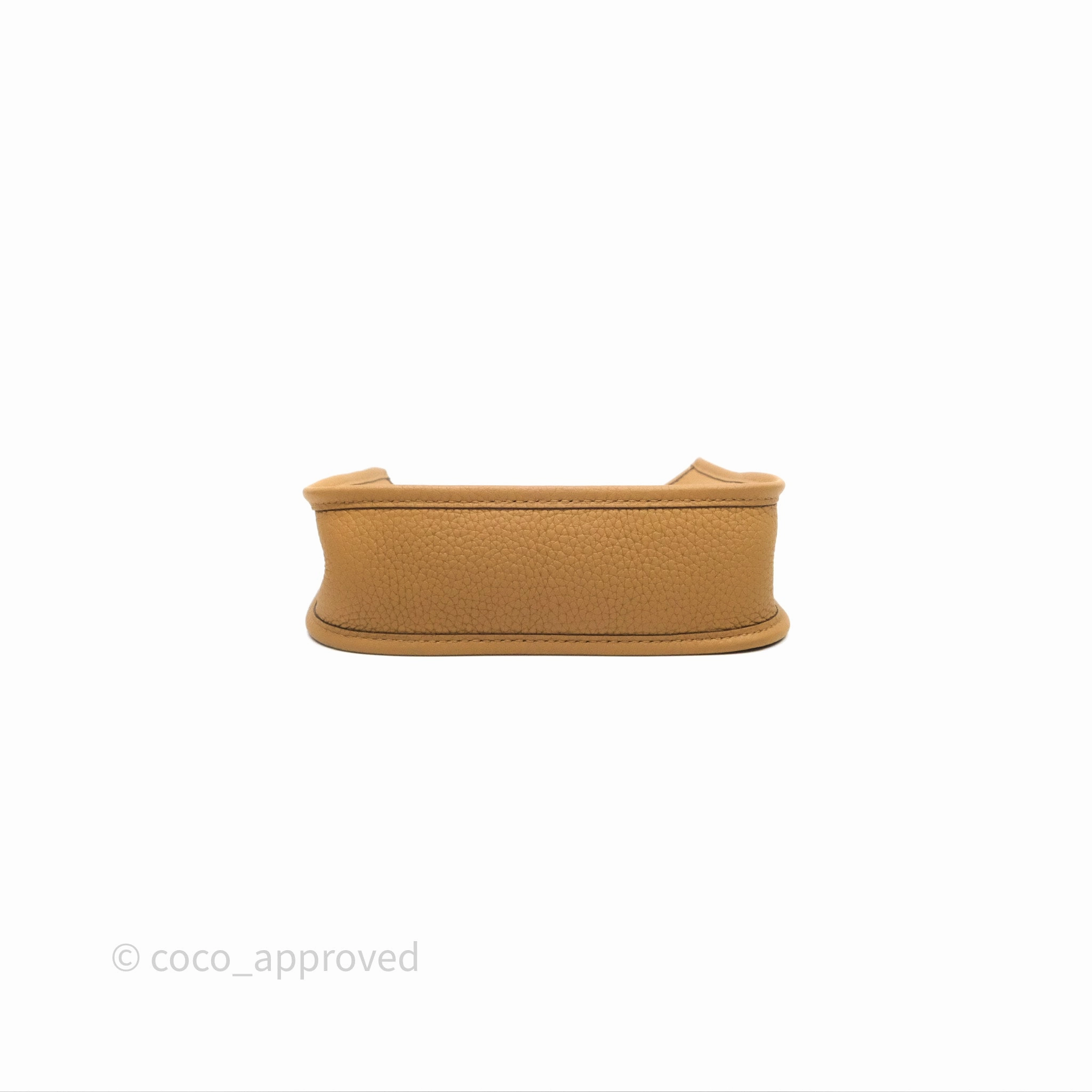 Herms Mini Evelyne 16 Biscuit 48 Clemence Palladium Hardware