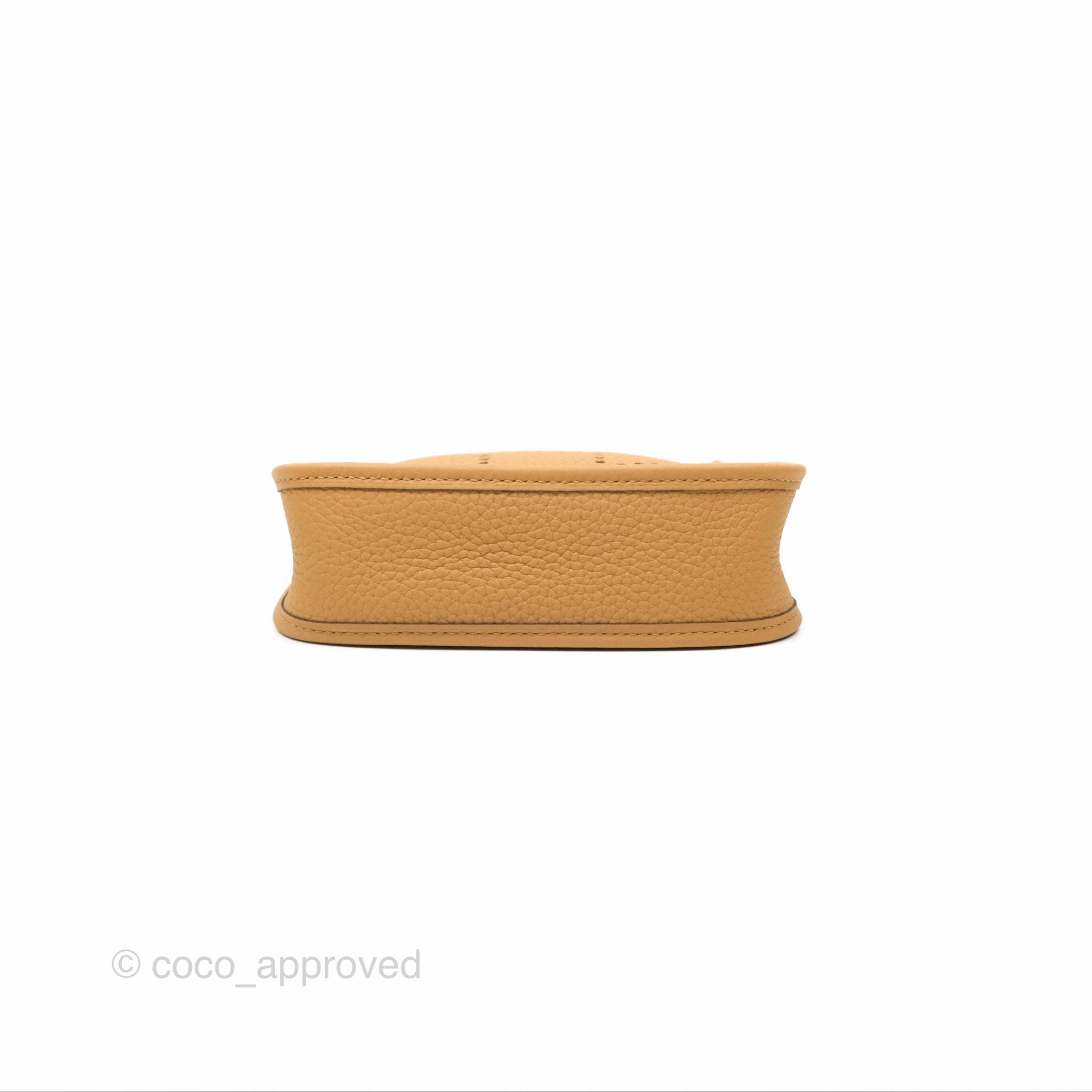 Herms Mini Evelyne 16 Biscuit 48 Taurillon Clemence Gold Hardware
