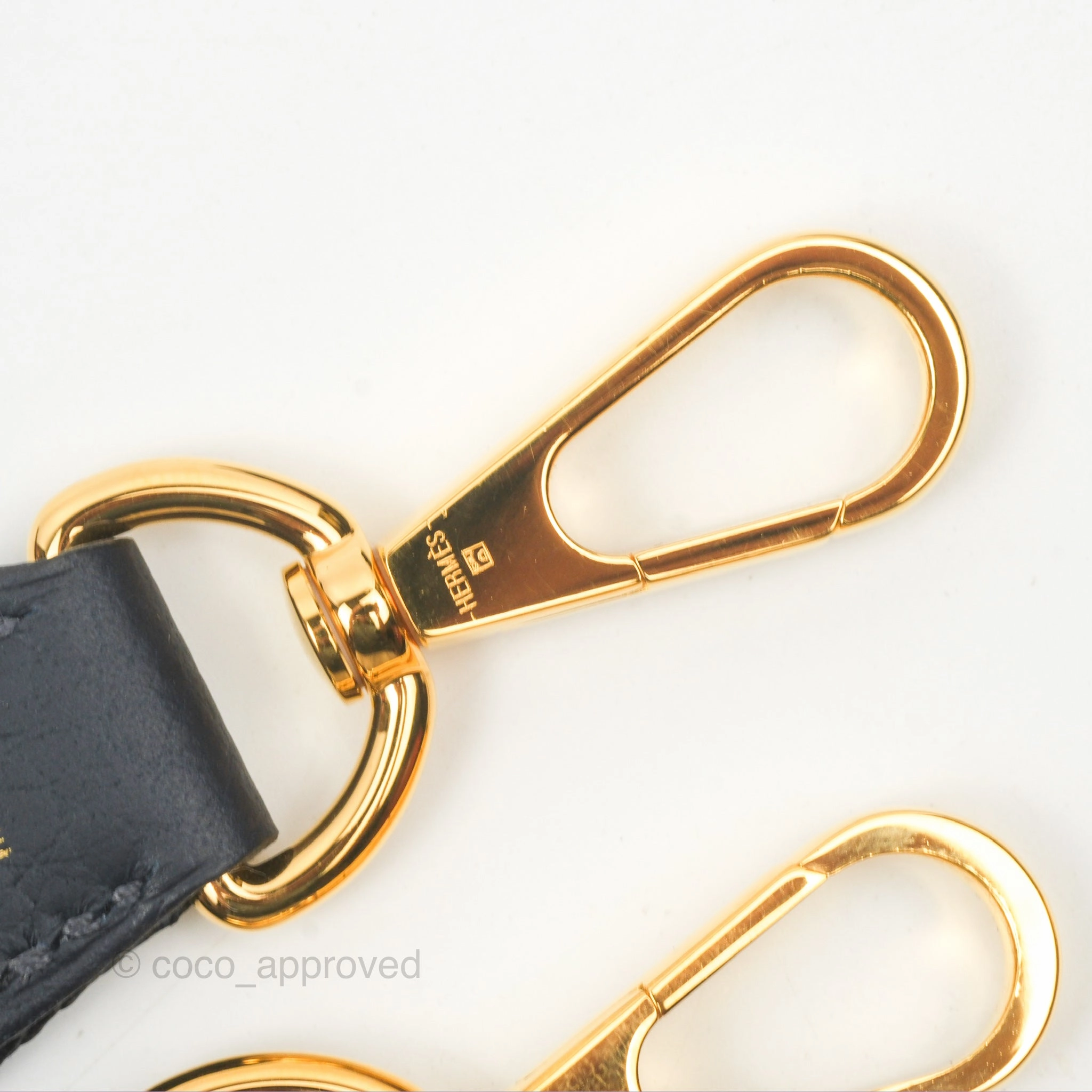 Herms Mini Evelyne 16 Bleu Nuit 2Z/ Blue Saphir 73 Clemence Gold Hardware