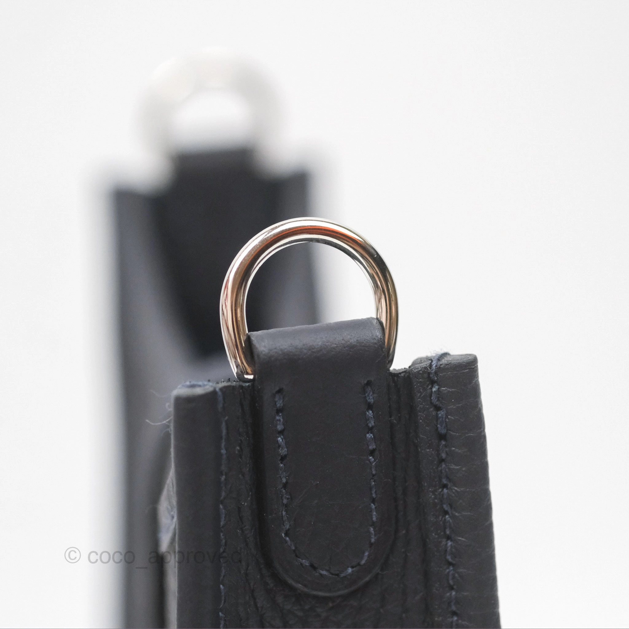 Herms Mini Evelyne 16 Caban 3Y Clemence Palladium Hardware