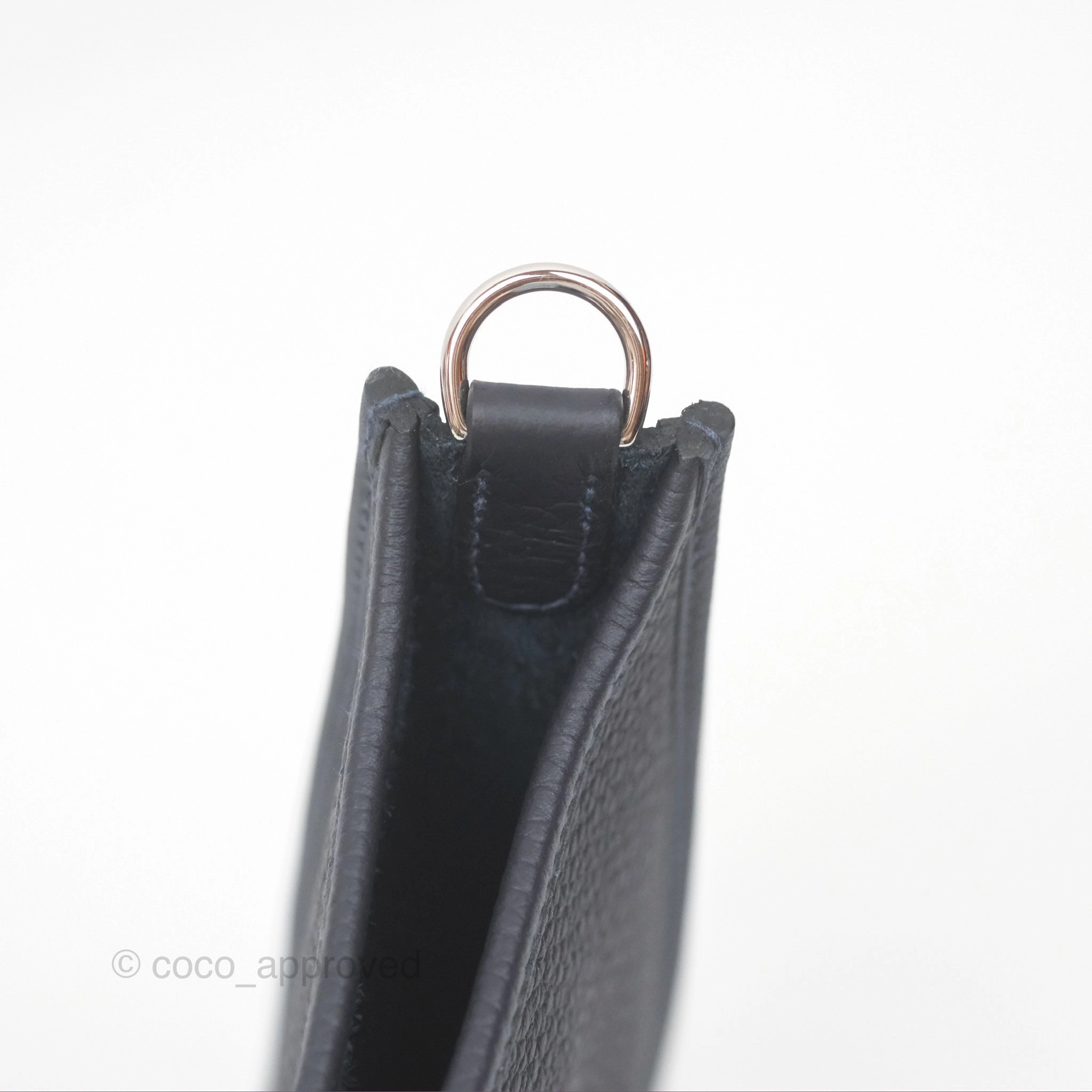 Herms Mini Evelyne 16 Caban 3Y Clemence Palladium Hardware