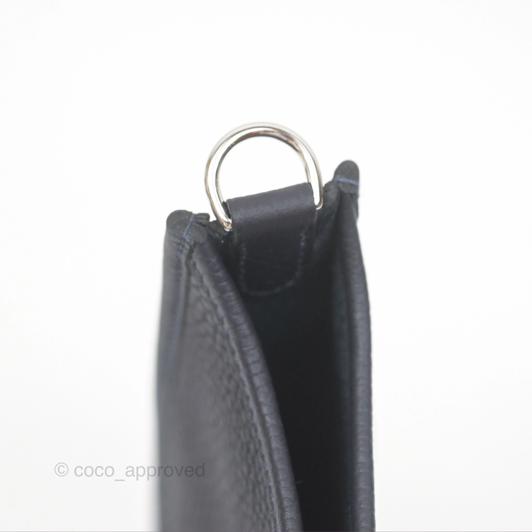 Herms Mini Evelyne 16 Caban 3Y Clemence Palladium Hardware