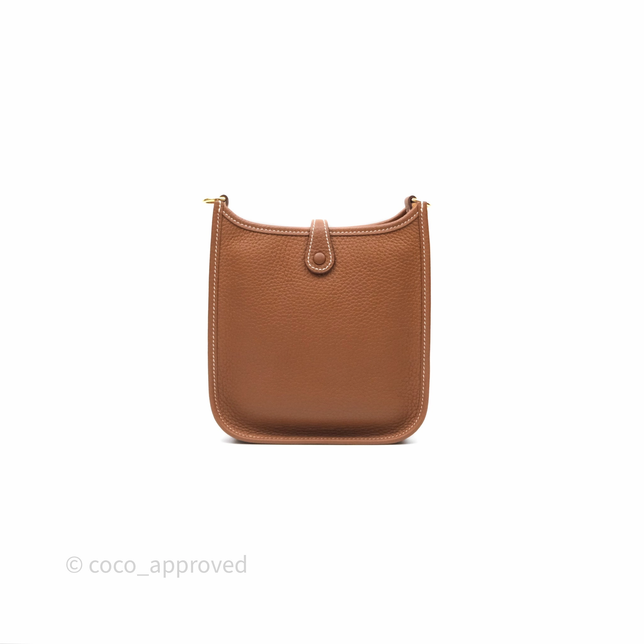 Herms Mini Evelyne 16 Gold 37 Clemence Gold Hardware