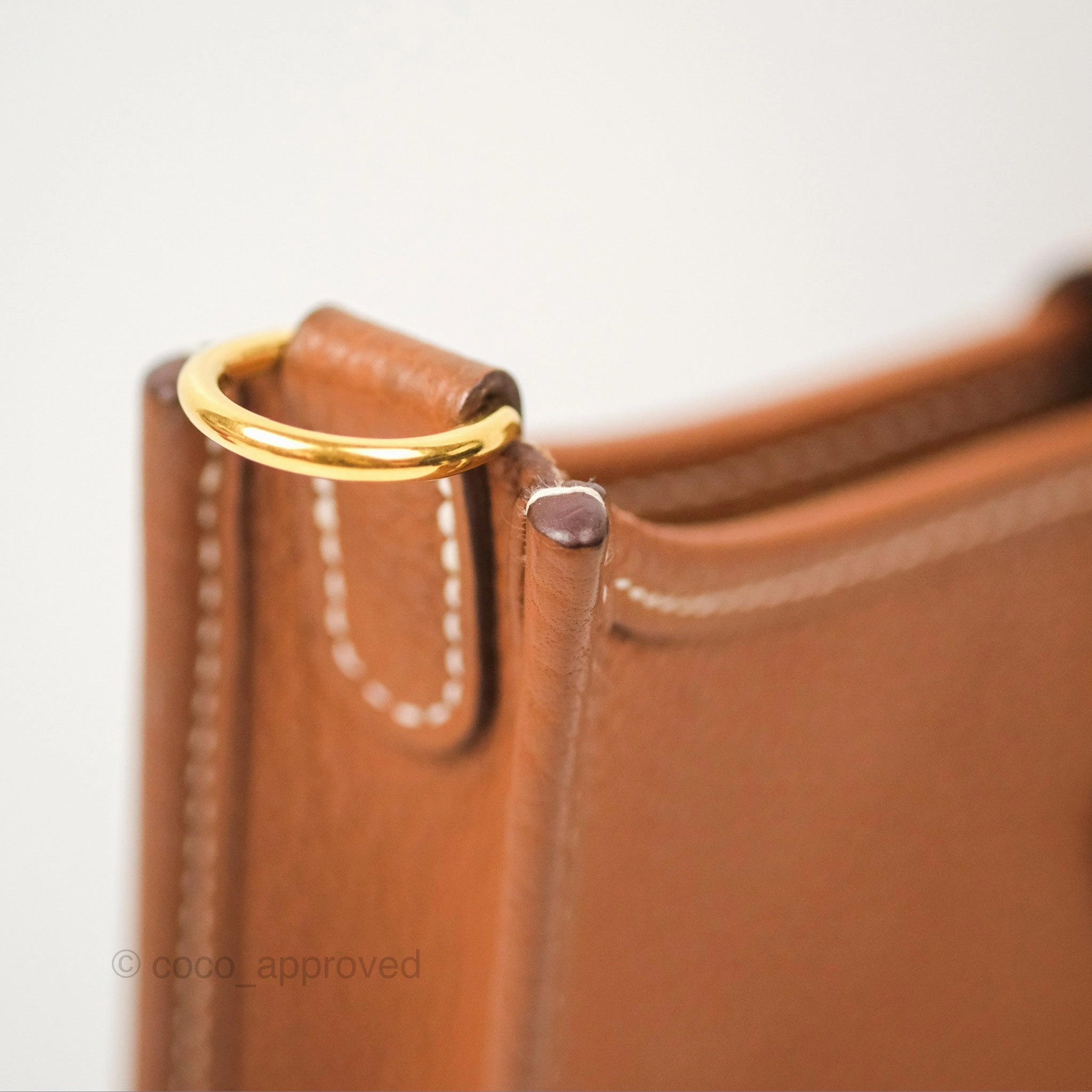 Herms Mini Evelyne 16 Gold Clemence Gold Hardware