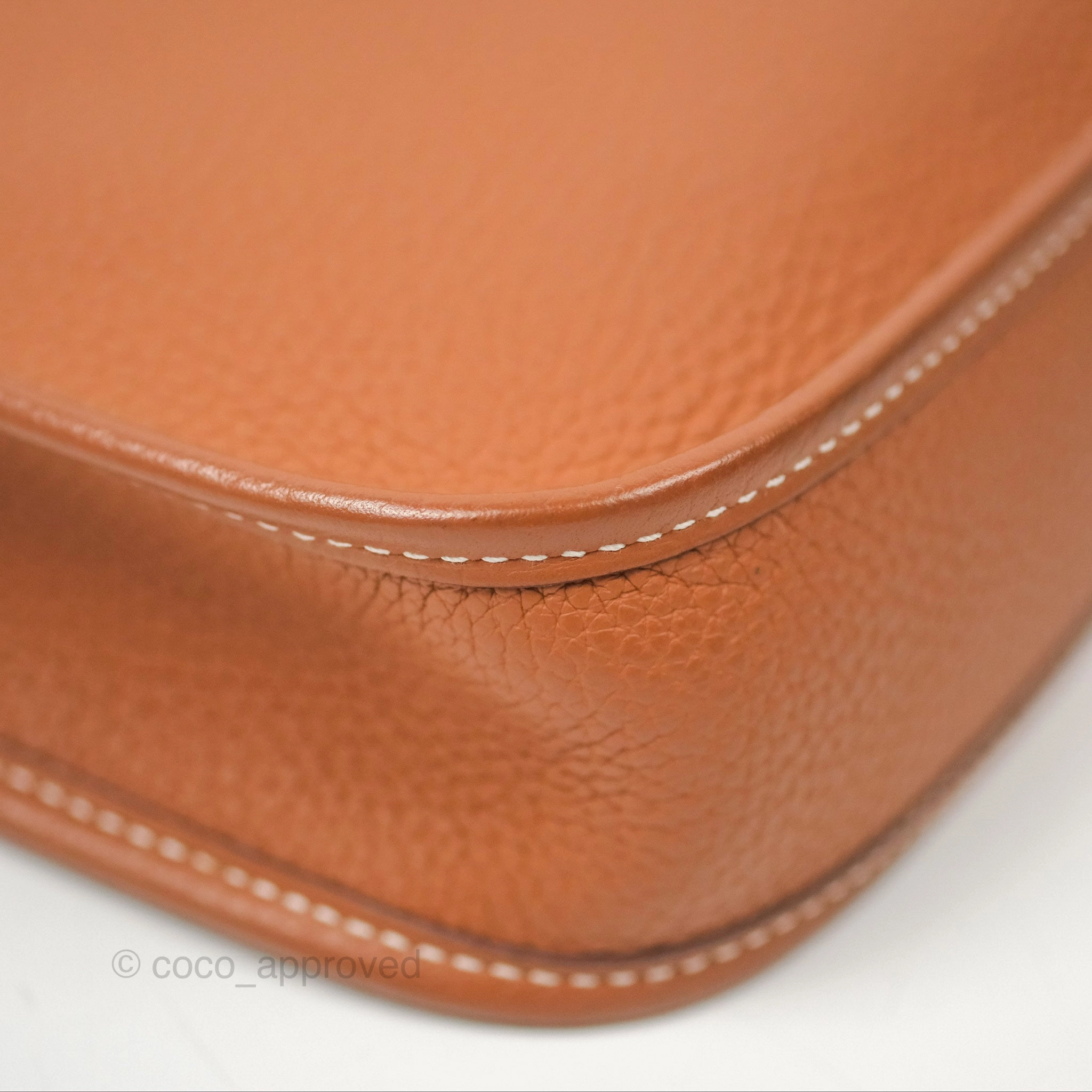 Herms Mini Evelyne 16 Gold Clemence Gold Hardware