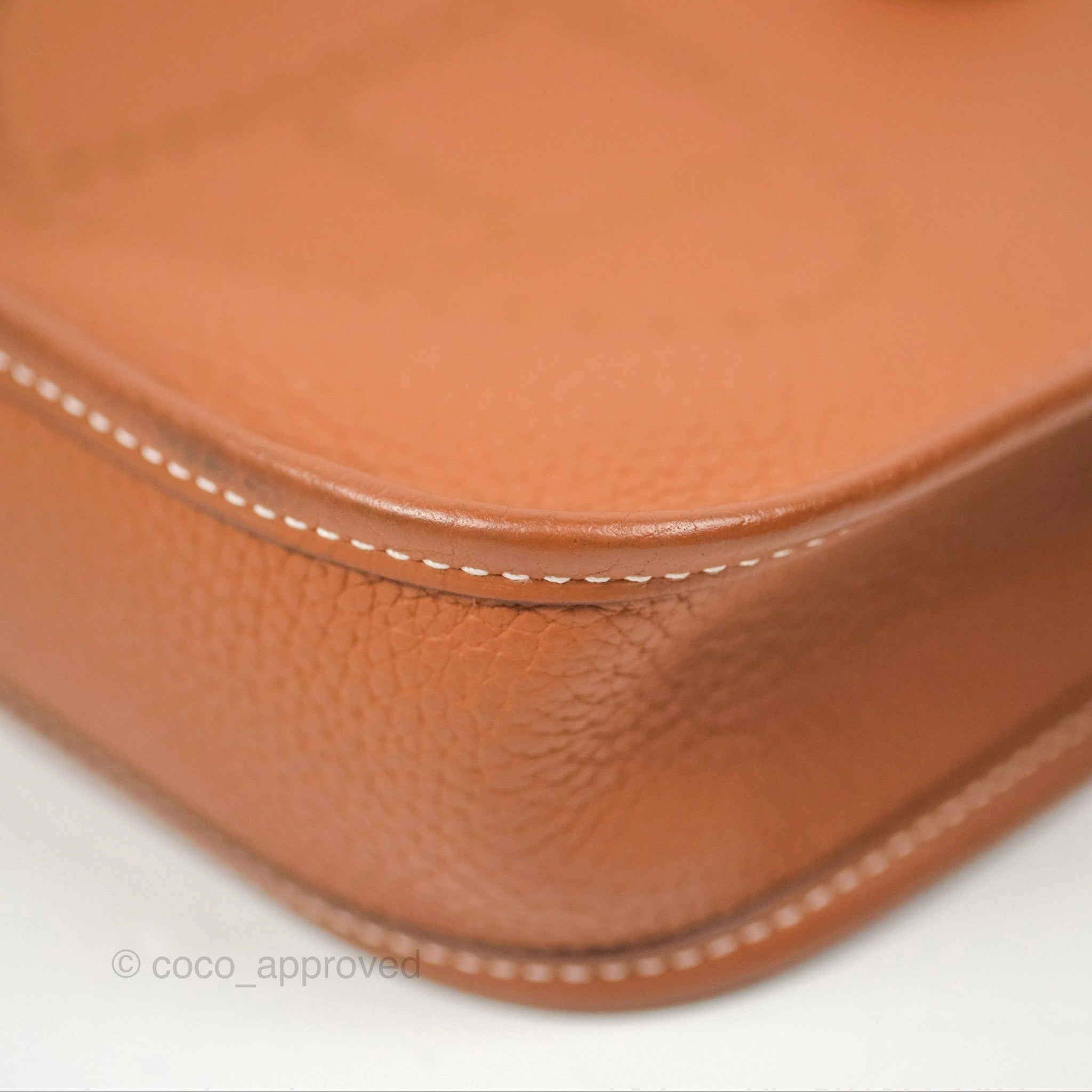 Herms Mini Evelyne 16 Gold Clemence Gold Hardware