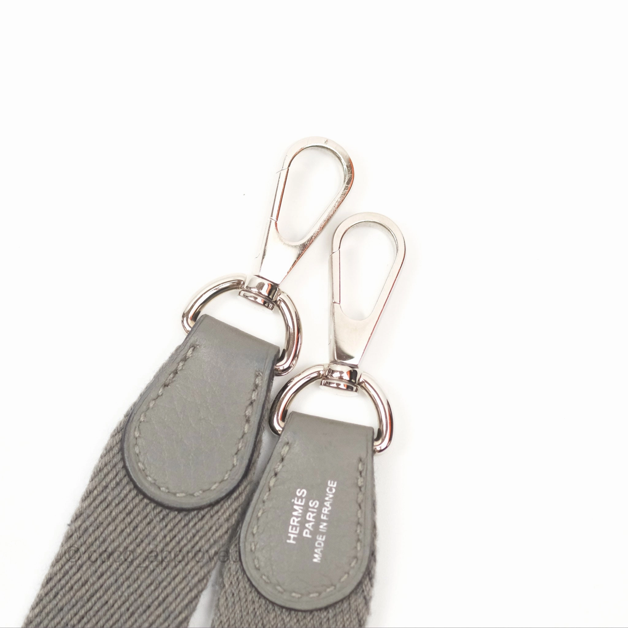 Herms Mini Evelyne 16 Gris Meyer 0L Clemence Palladium Hardware