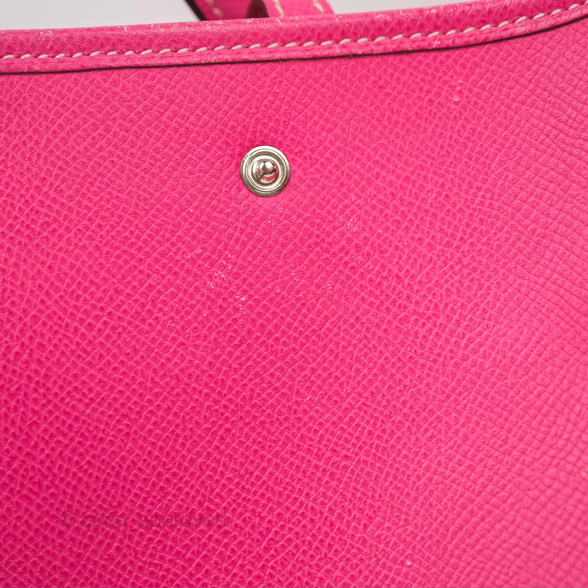 Herms Mini Evelyne 16 Hot Pink Epsom Palladium Hardware