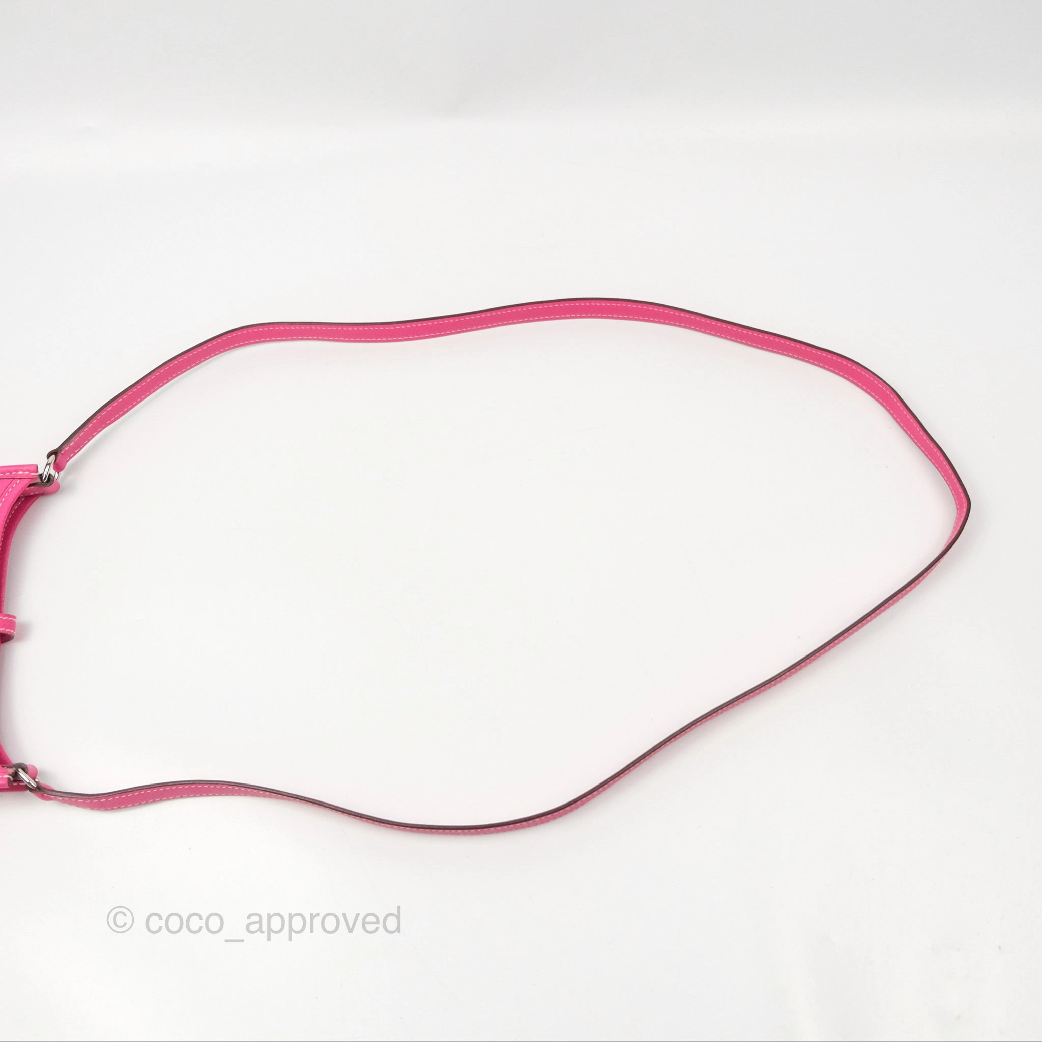 Herms Mini Evelyne 16 Hot Pink Epsom Palladium Hardware