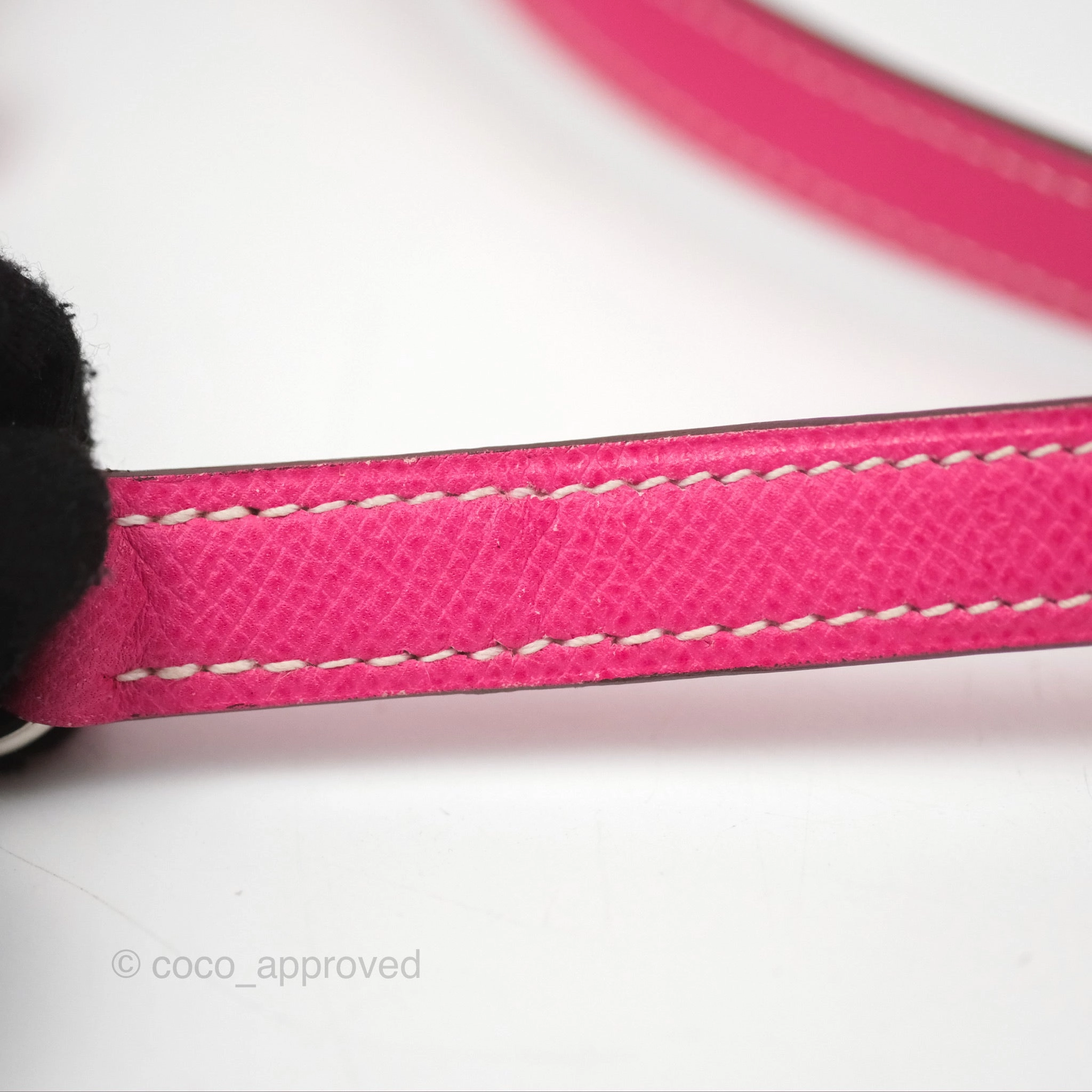 Herms Mini Evelyne 16 Hot Pink Epsom Palladium Hardware
