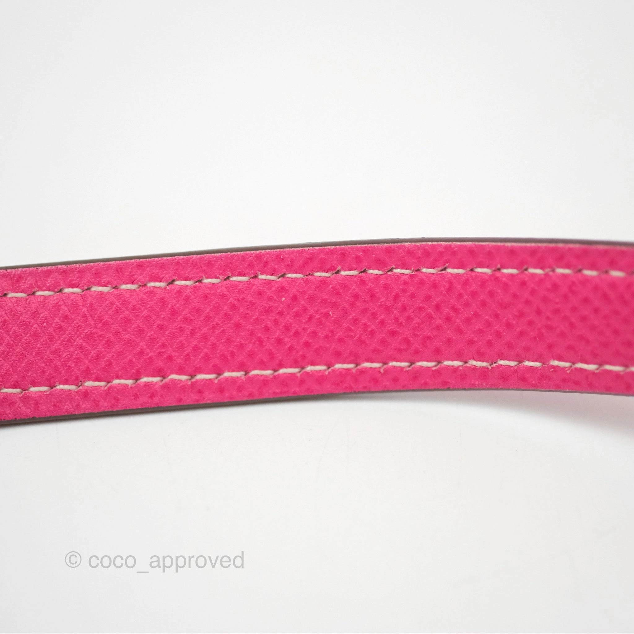 Herms Mini Evelyne 16 Hot Pink Epsom Palladium Hardware