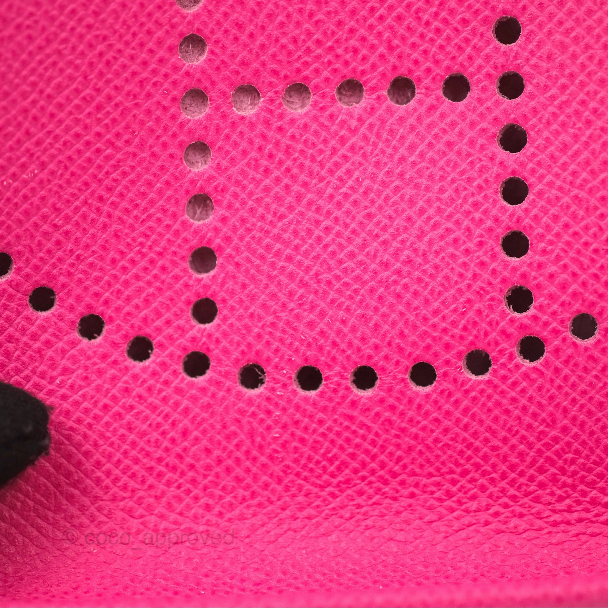 Herms Mini Evelyne 16 Hot Pink Epsom Palladium Hardware
