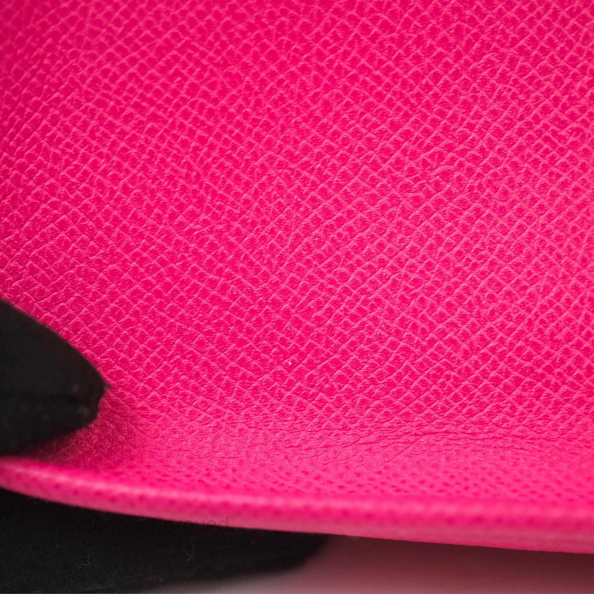 Herms Mini Evelyne 16 Hot Pink Epsom Palladium Hardware