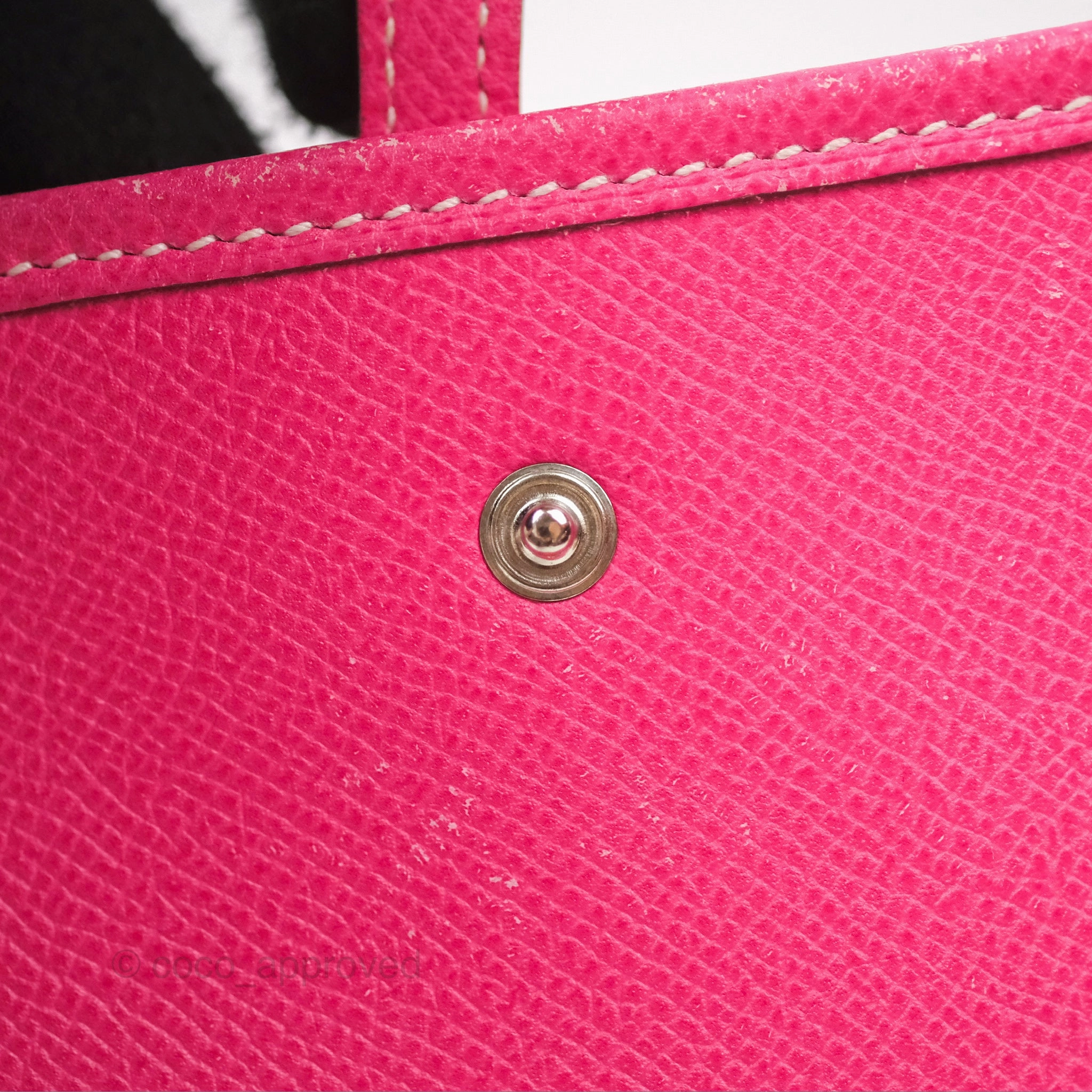 Herms Mini Evelyne 16 Hot Pink Epsom Palladium Hardware