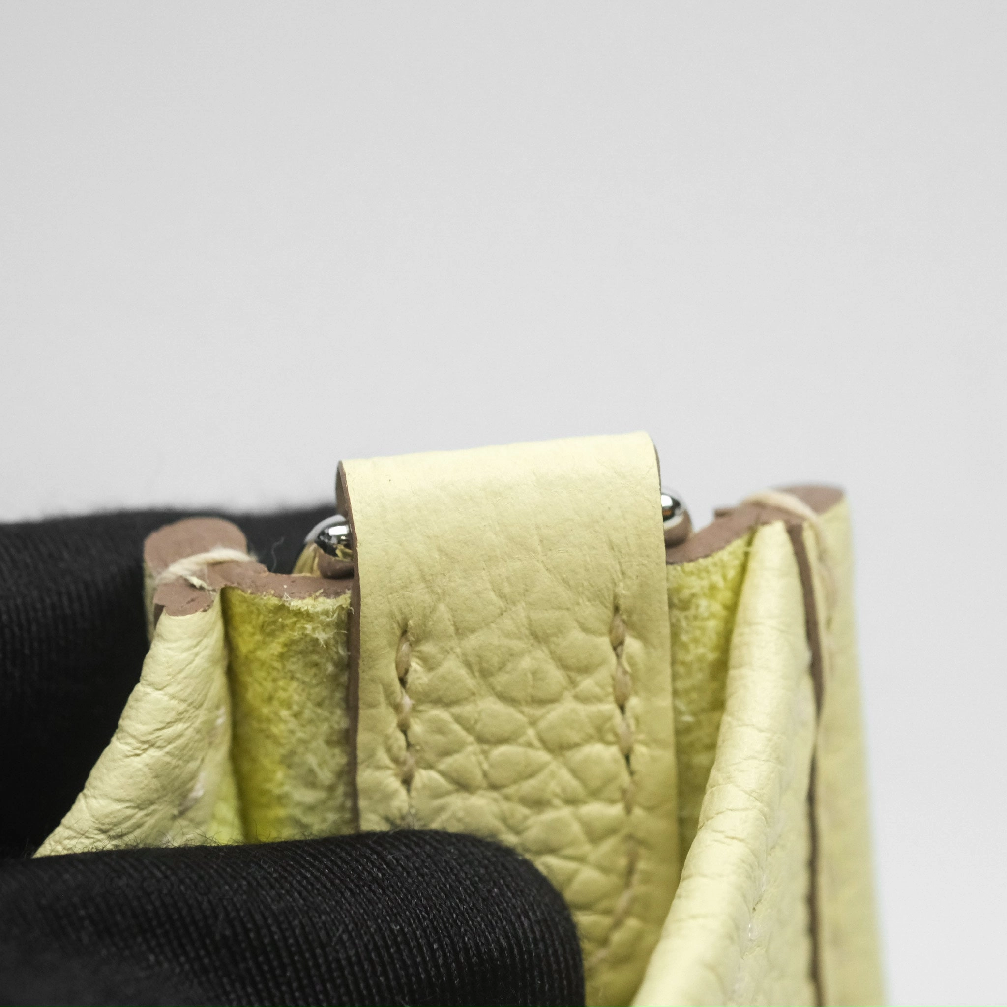 Herms Mini Evelyne 16 Jaune Milton I8 Clemence Palladium Hardware