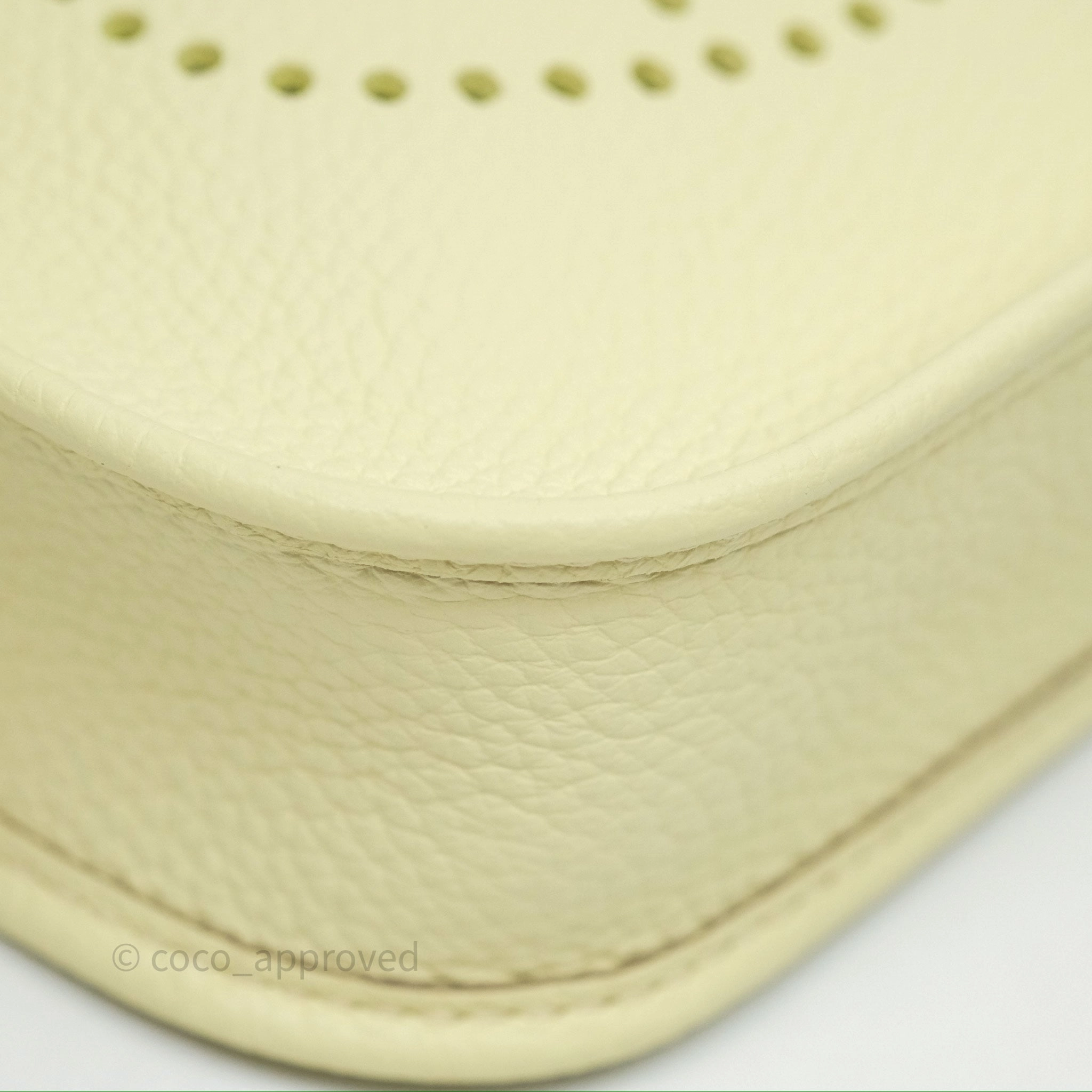 Herms Mini Evelyne 16 Jaune Milton I8 Clemence Palladium Hardware