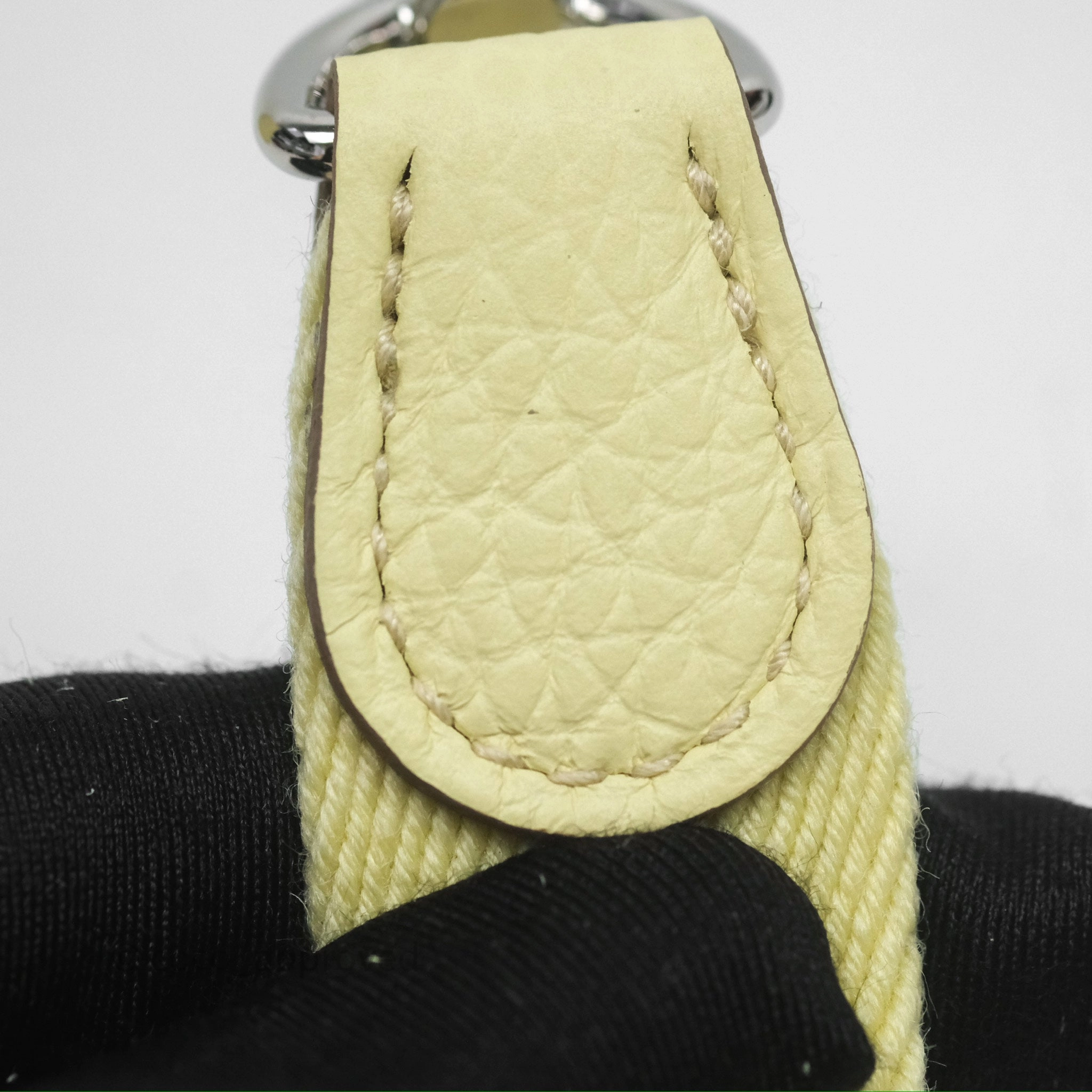 Herms Mini Evelyne 16 Jaune Milton I8 Clemence Palladium Hardware