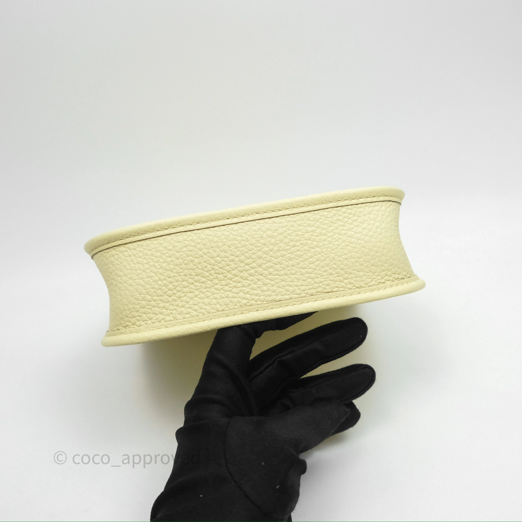 Herms Mini Evelyne 16 Jaune Milton I8 Clemence Palladium Hardware