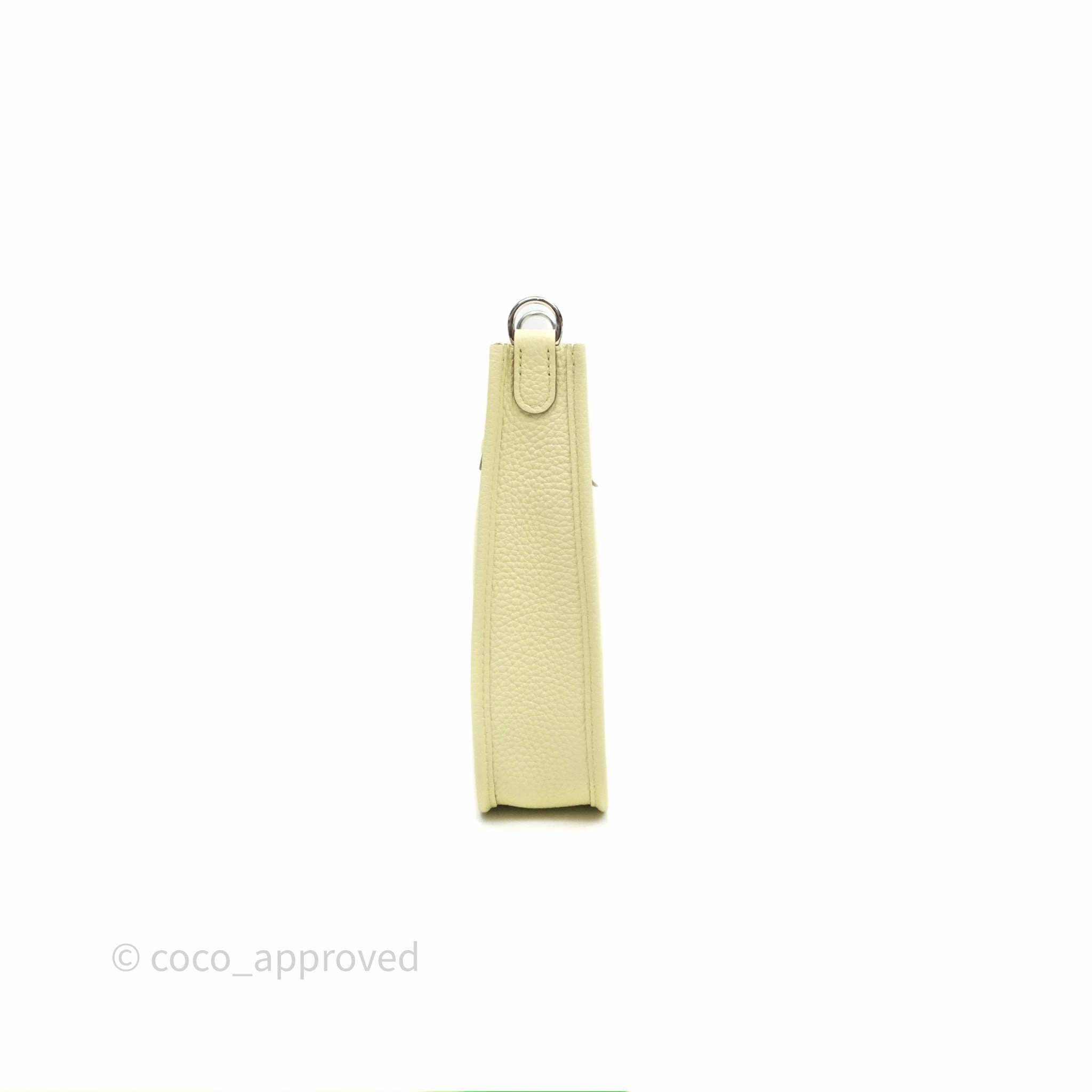 Herms Mini Evelyne 16 Jaune Milton I8 Clemence Palladium Hardware