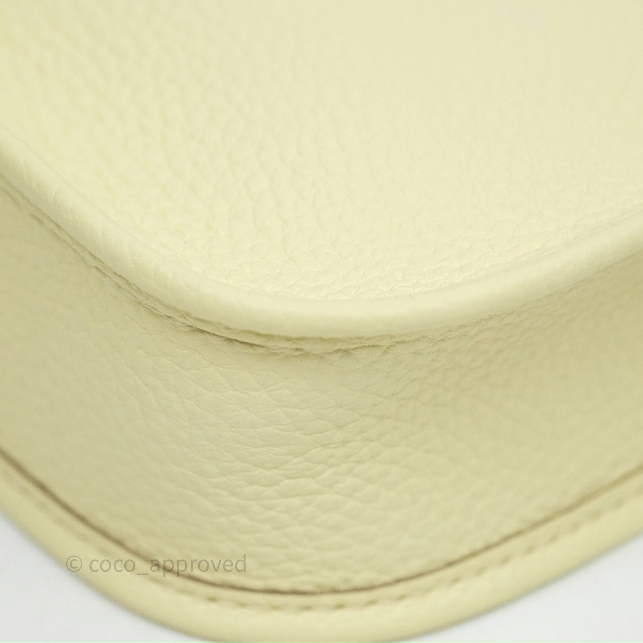 Herms Mini Evelyne 16 Jaune Milton I8 Clemence Palladium Hardware