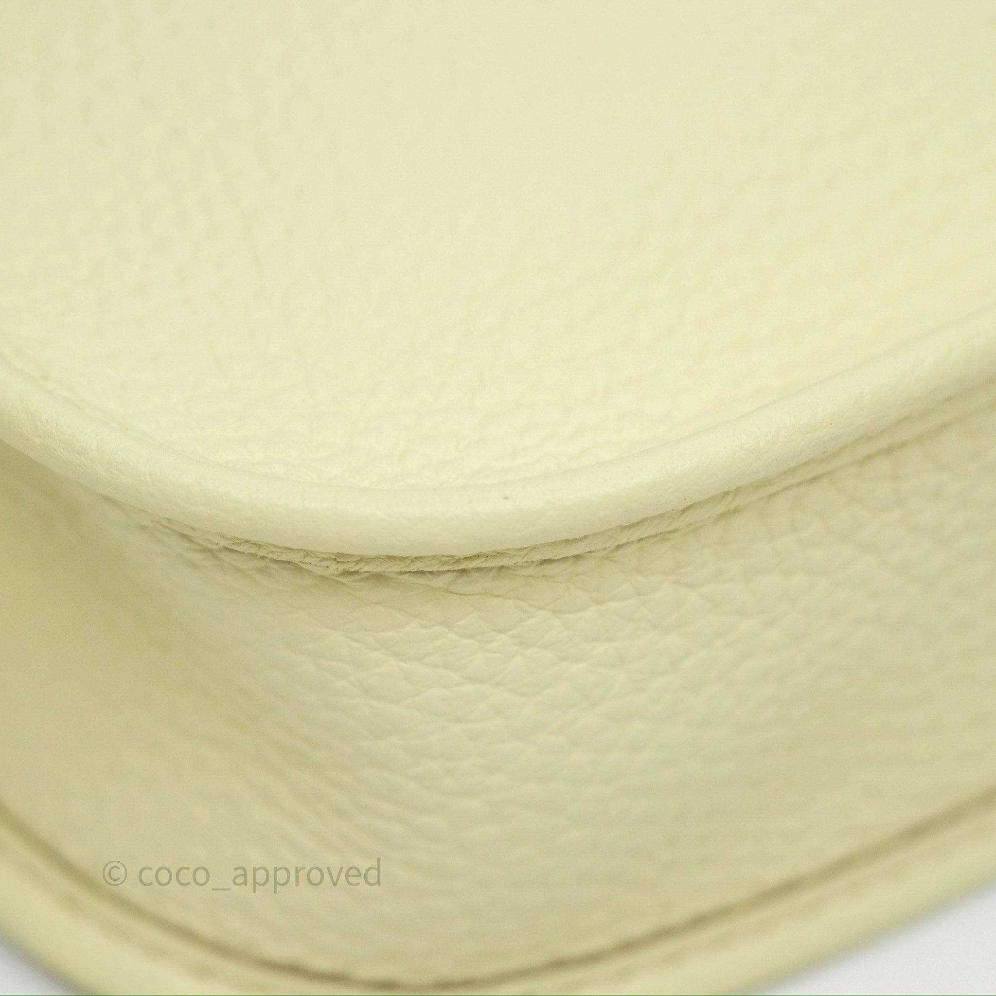 Herms Mini Evelyne 16 Jaune Milton I8 Clemence Palladium Hardware