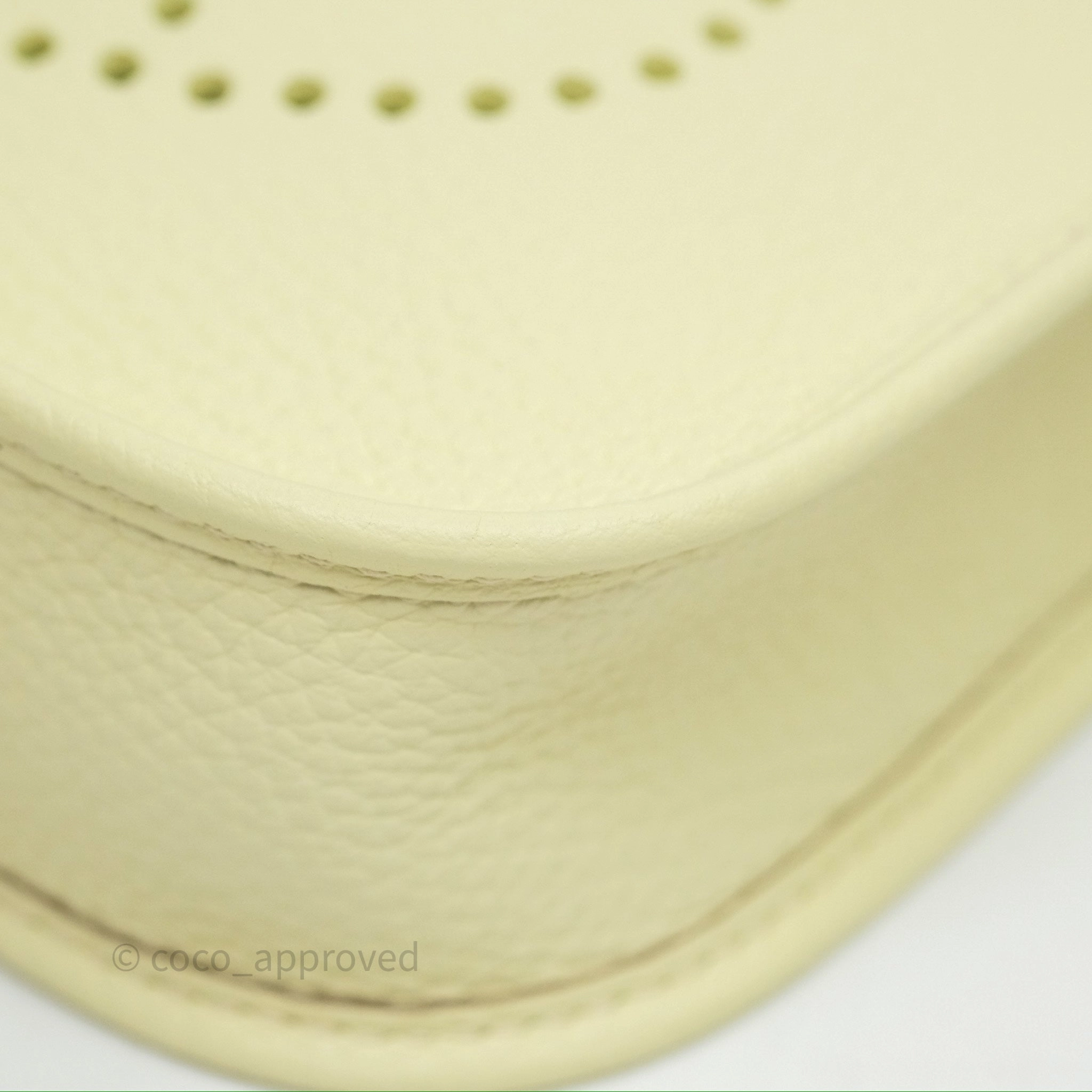 Herms Mini Evelyne 16 Jaune Milton I8 Clemence Palladium Hardware