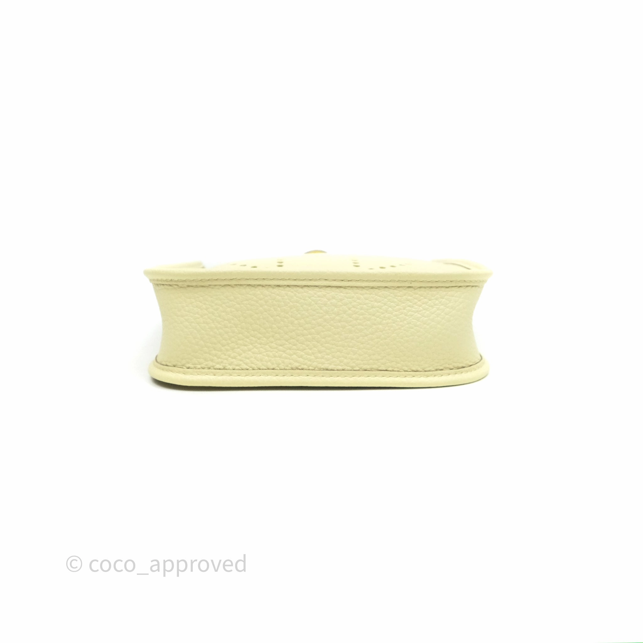 Herms Mini Evelyne 16 Jaune Milton I8 Clemence Palladium Hardware