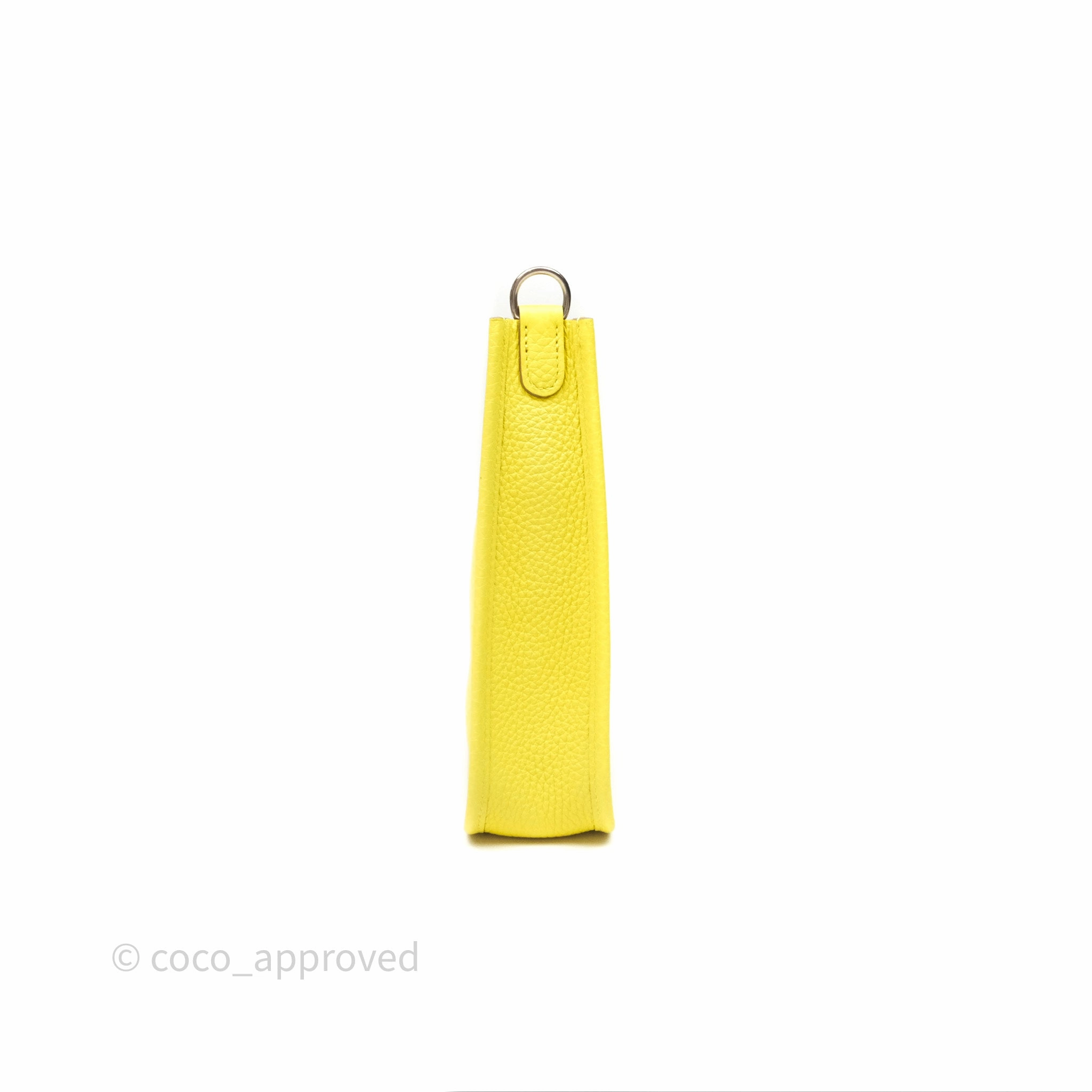 Herms Mini Evelyne 16 Lime Clemence Palladium Hardware
