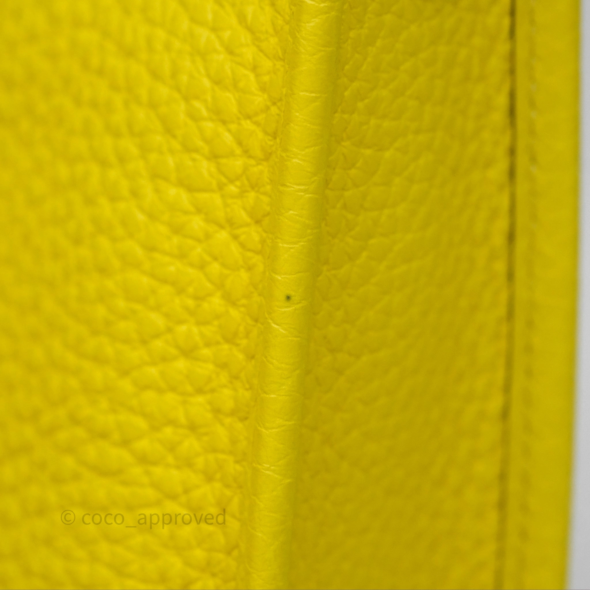 Herms Mini Evelyne 16 Lime Clemence Palladium Hardware