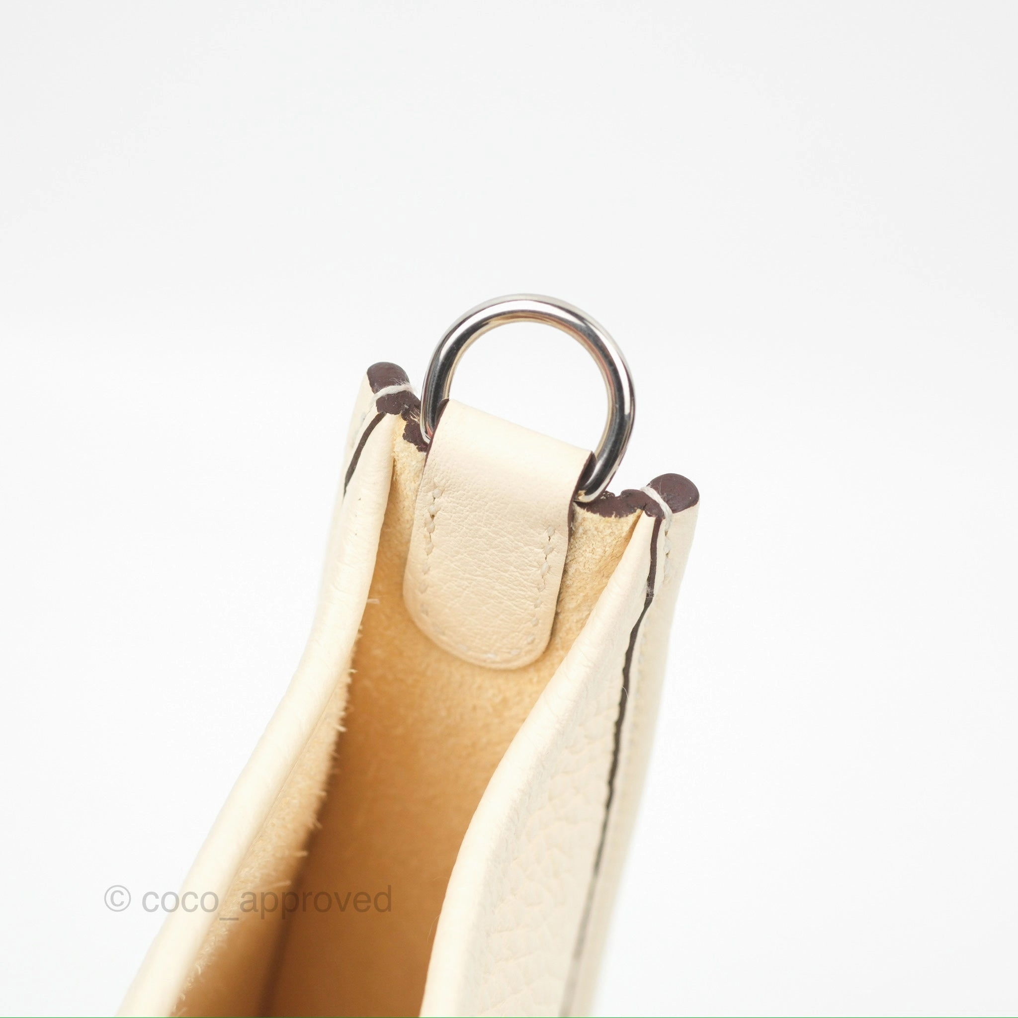 Herms Mini Evelyne 16 Nata Clemence Palladium Hardware