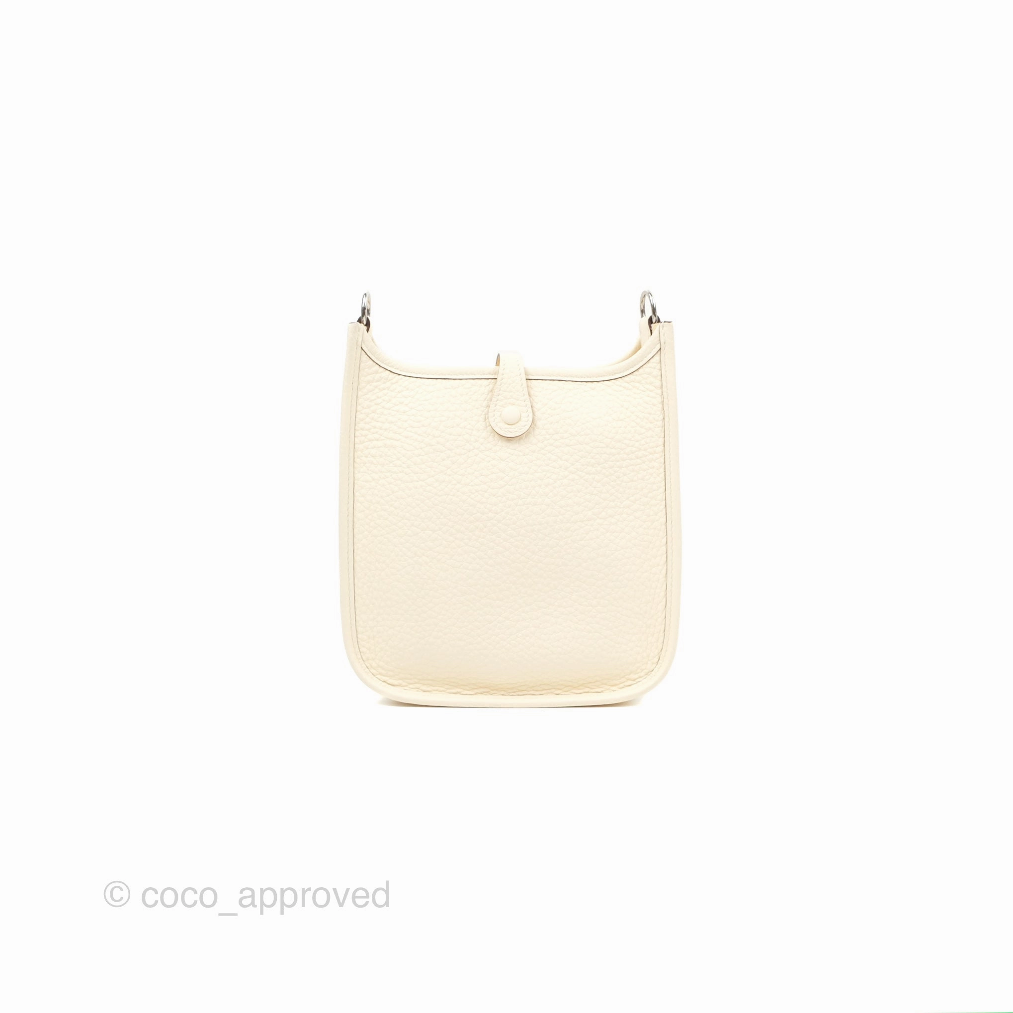 Herms Mini Evelyne 16 Nata Clemence Palladium Hardware