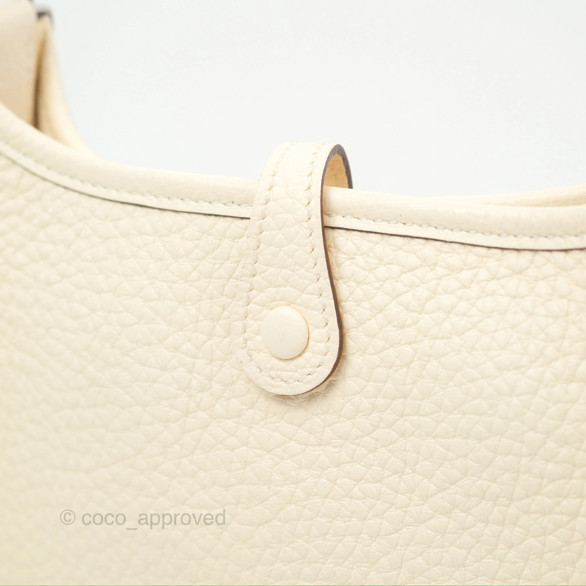 Herms Mini Evelyne 16 Nata Clemence Palladium Hardware