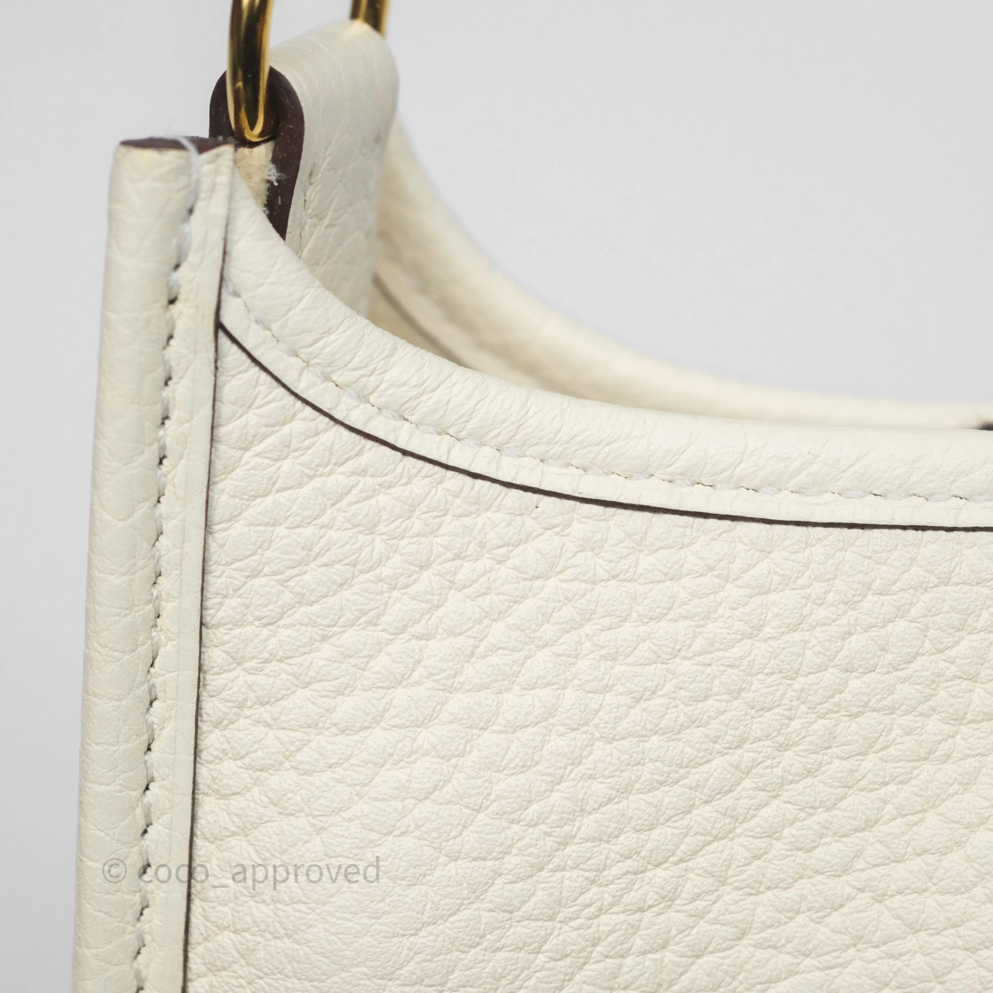 Herms Mini Evelyne 16 Nata I2 Clemence Gold Hardware