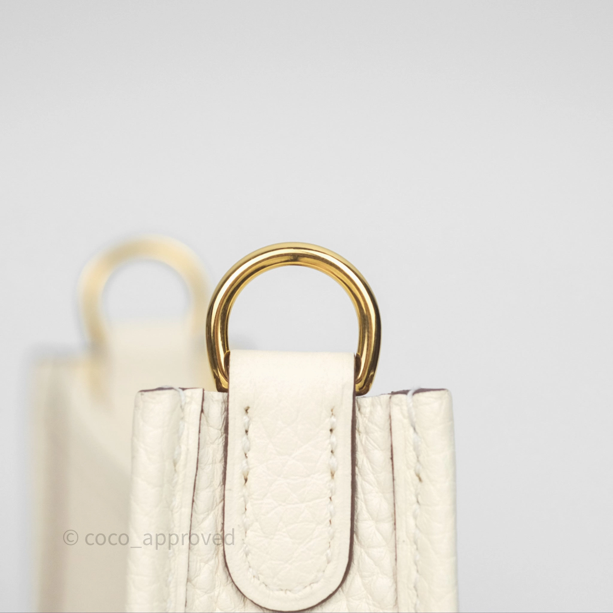 Herms Mini Evelyne 16 Nata I2 Clemence Gold Hardware