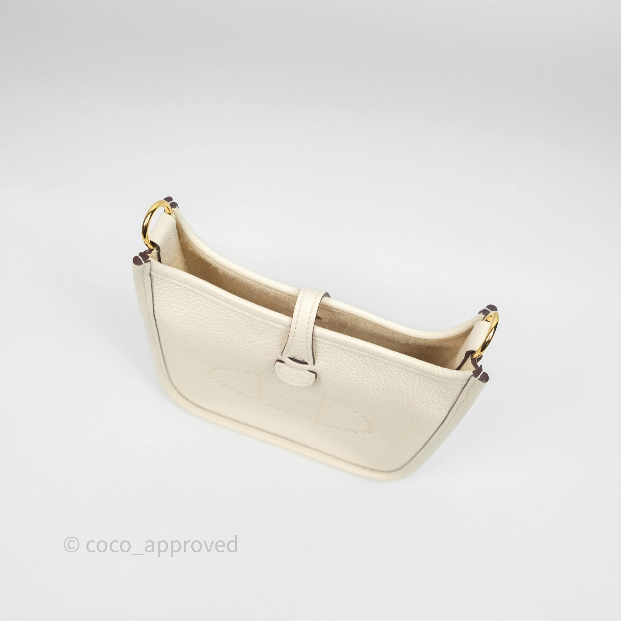 Herms Mini Evelyne 16 Nata I2 Clemence Gold Hardware