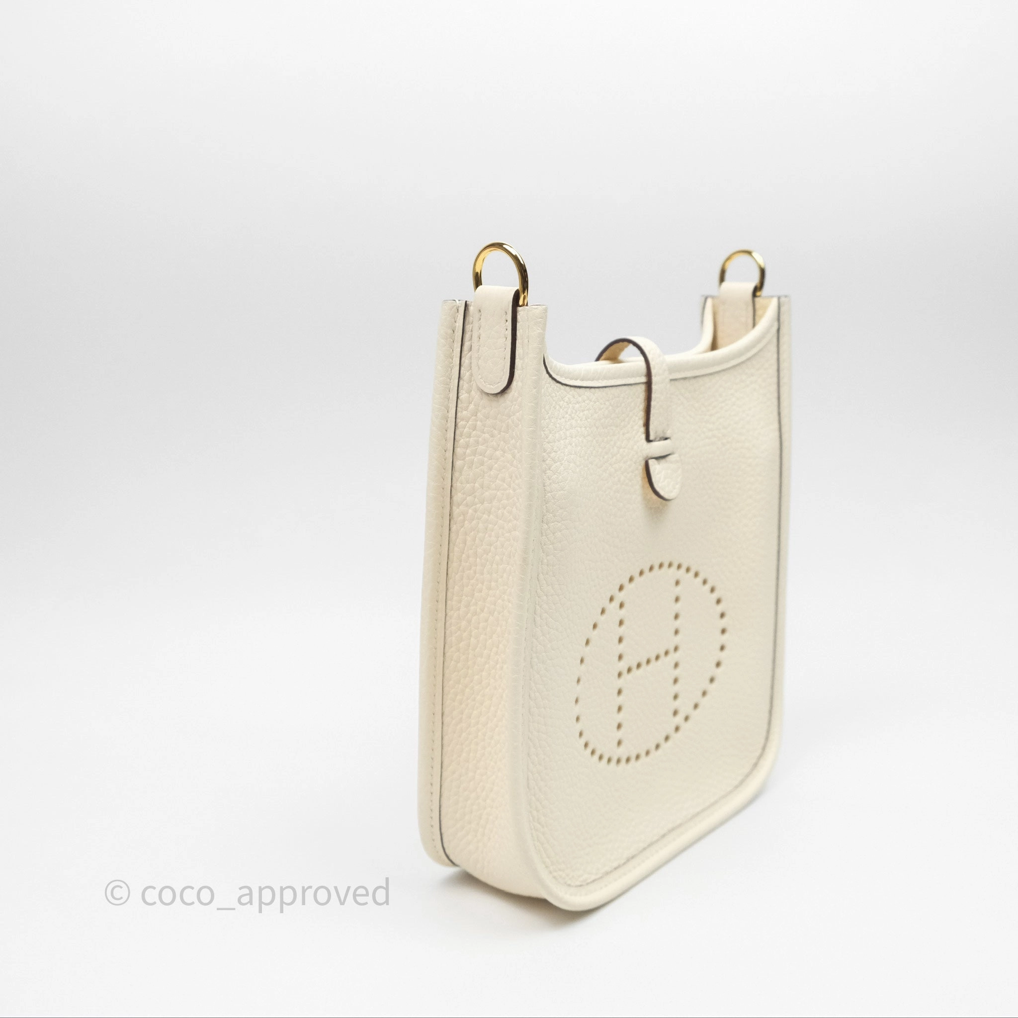 Herms Mini Evelyne 16 Nata I2 Clemence Gold Hardware