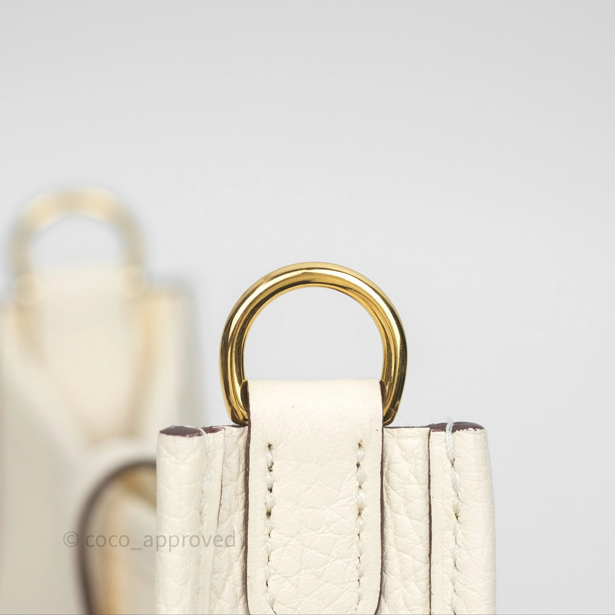 Herms Mini Evelyne 16 Nata I2 Clemence Gold Hardware