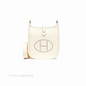 Herms Mini Evelyne 16 Nata I2 Clemence Gold Hardware